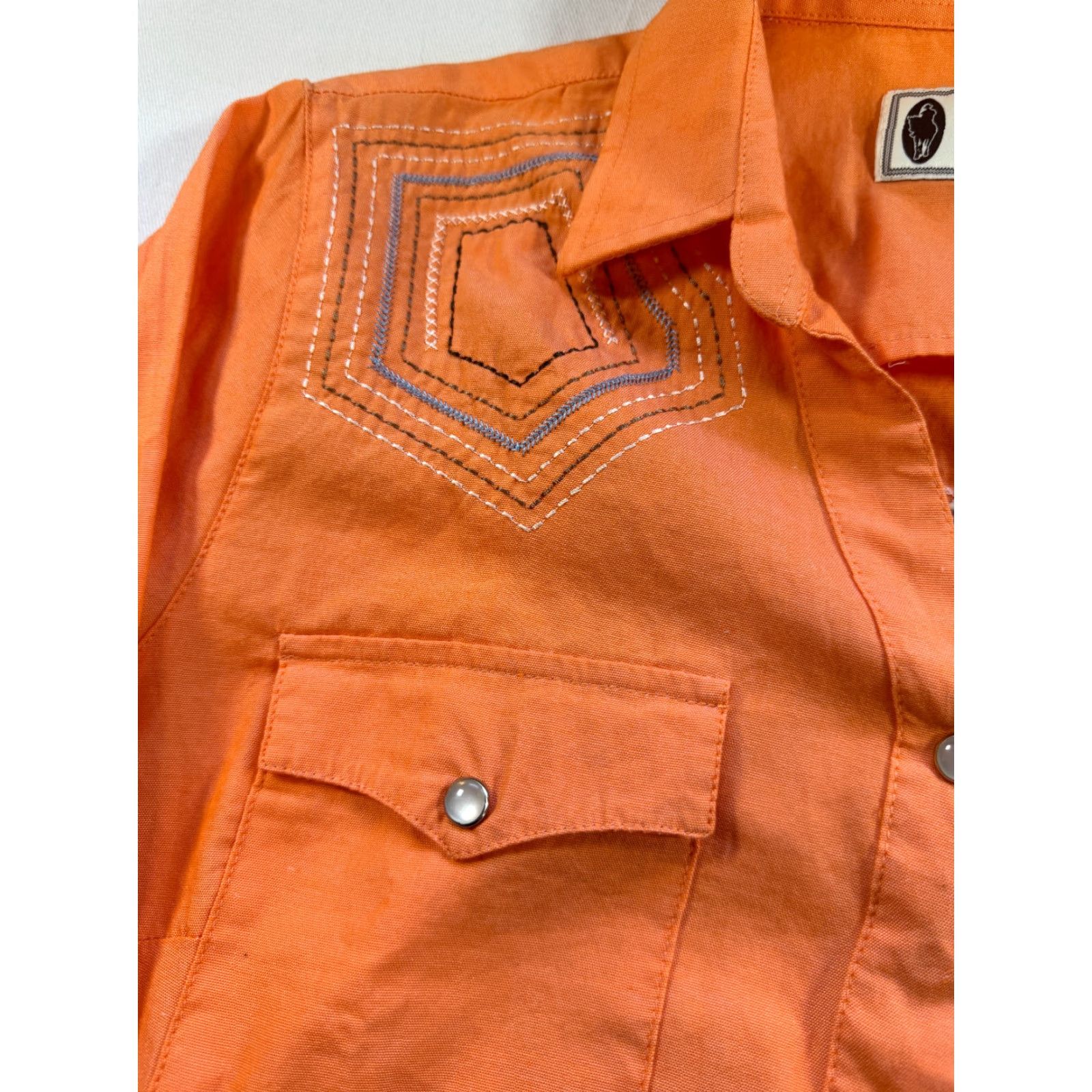 Vintage VINTAGE Outback Trading Co. Long Sleeve Pearl Snap Womens XL Orange Western Shirt 1960 Size XL / US 12-14 / IT 48-50 - 4 Thumbnail