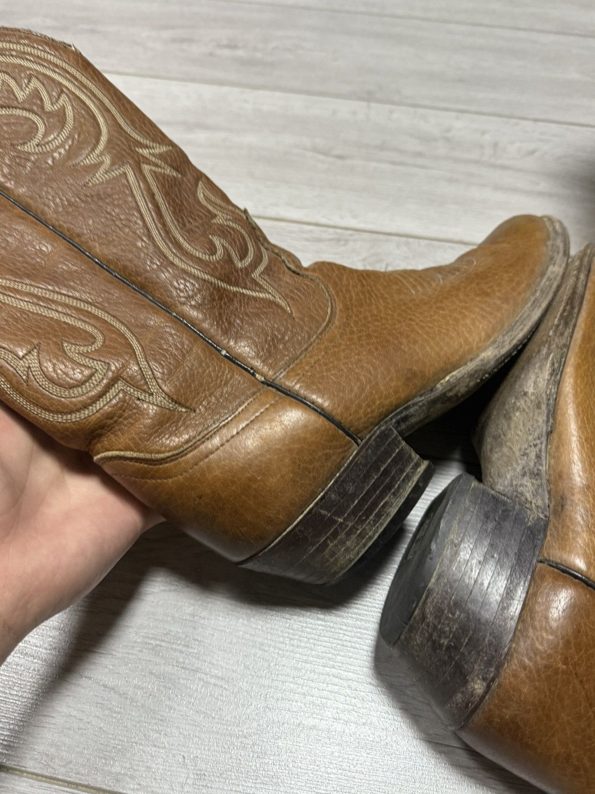 Dan Post Dan Post Boots Men's Size 8.5 Western Leather GUIDI STYLE Size US 8.5 / EU 41-42 - 9 Thumbnail