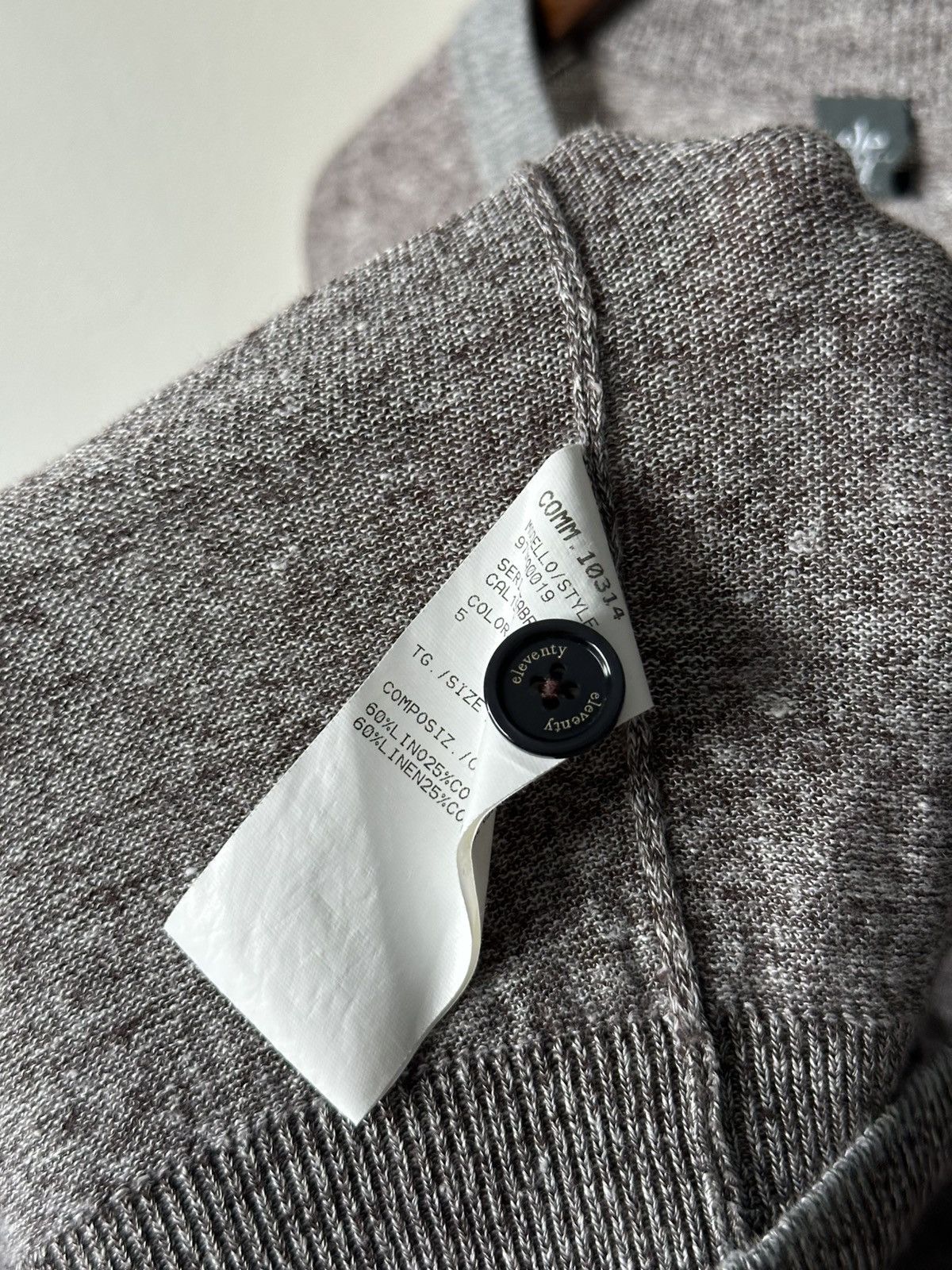 Eleventy ELEVENTY Linen/ Cotton Knit Cardigan Sweater Size L Size US L / EU 52-54 / 3 - 8 Thumbnail