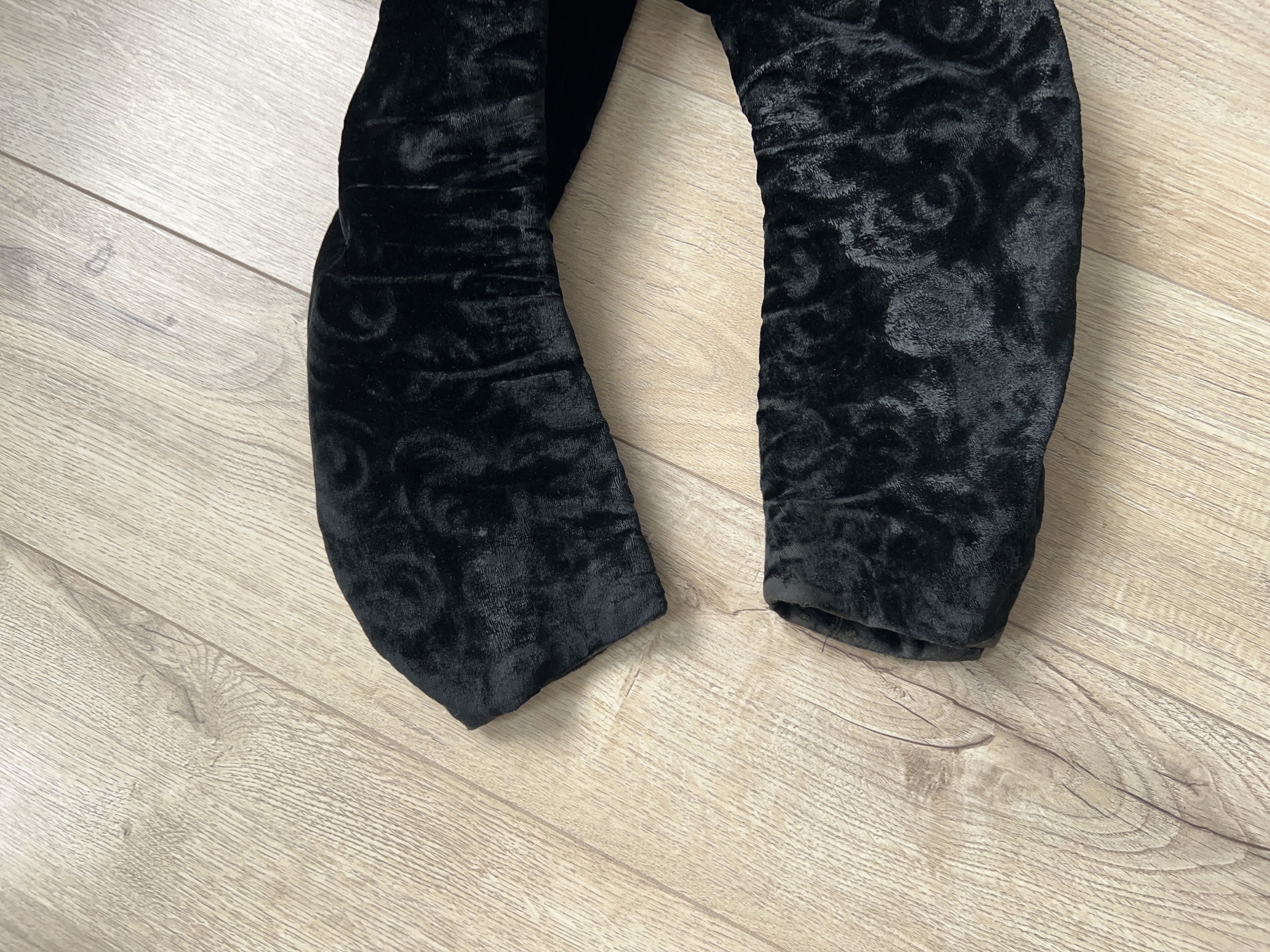 Vintage 19th Century Victorian Era Black Velvet Bodice Blazer Jacket Size ONE SIZE - 5 Thumbnail