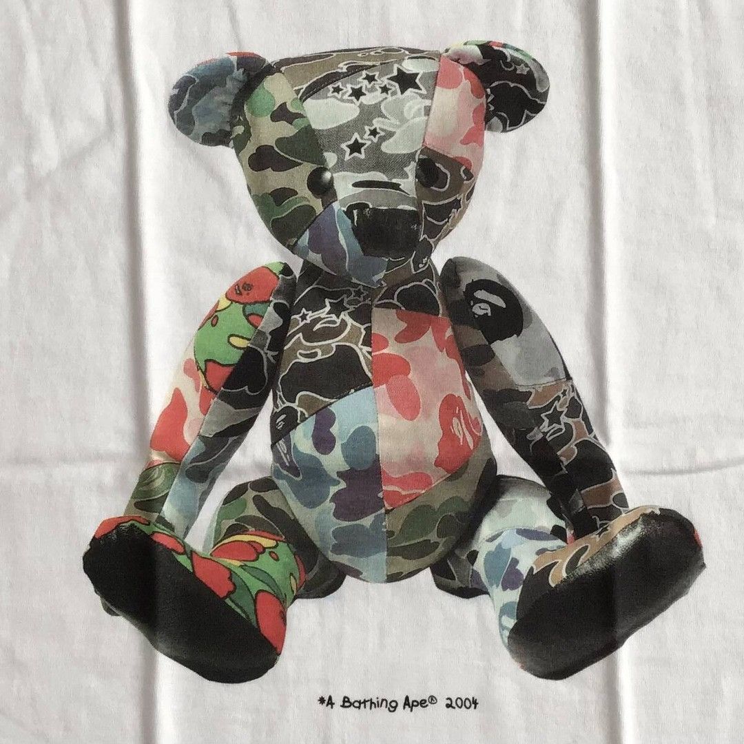 Bape 2004 BAPE BEAR T-shirt a bathing ape NIGO BAPE STA CAMO NIGO Size US S / EU 44-46 / 1 - 2 Thumbnail