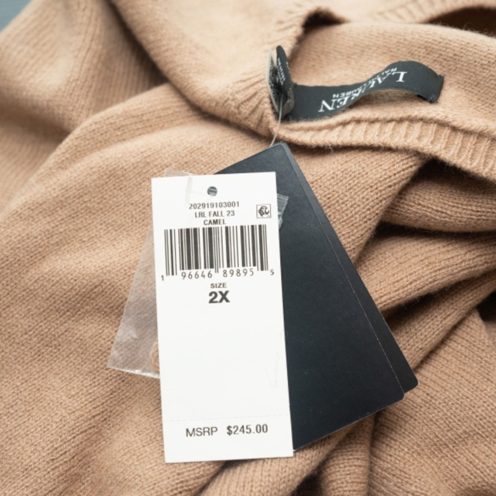 Lauren Ralph Lauren Lauren Ralph Lauren. Faux-Leather-Trim Wool-Cashmere Dress. Size XXL / US 16-18 / IT 52-54 - 9 Thumbnail