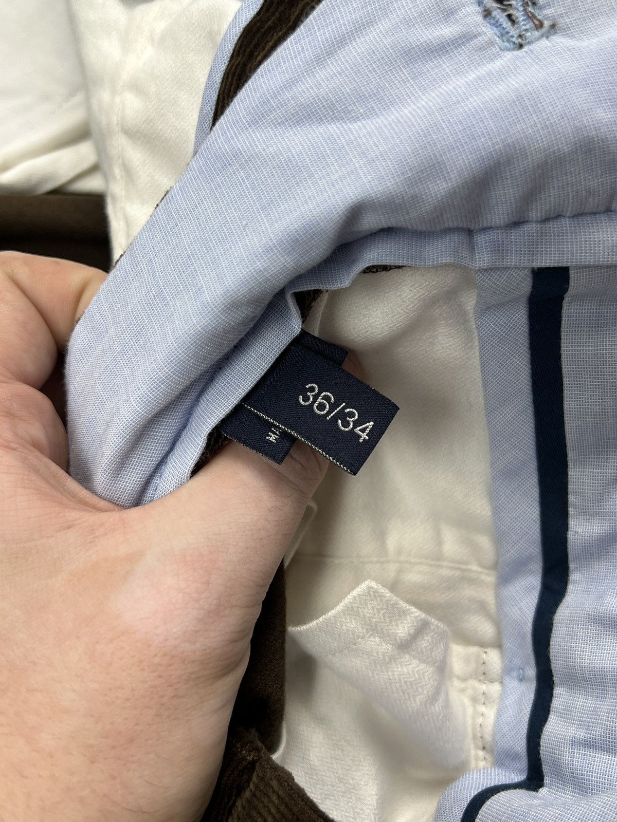 Polo Ralph Lauren NWOT Polo Ralph Lauren Brown Corduroy Trousers Pants (Y0603) Size US 36 / EU 52 - 9 Thumbnail