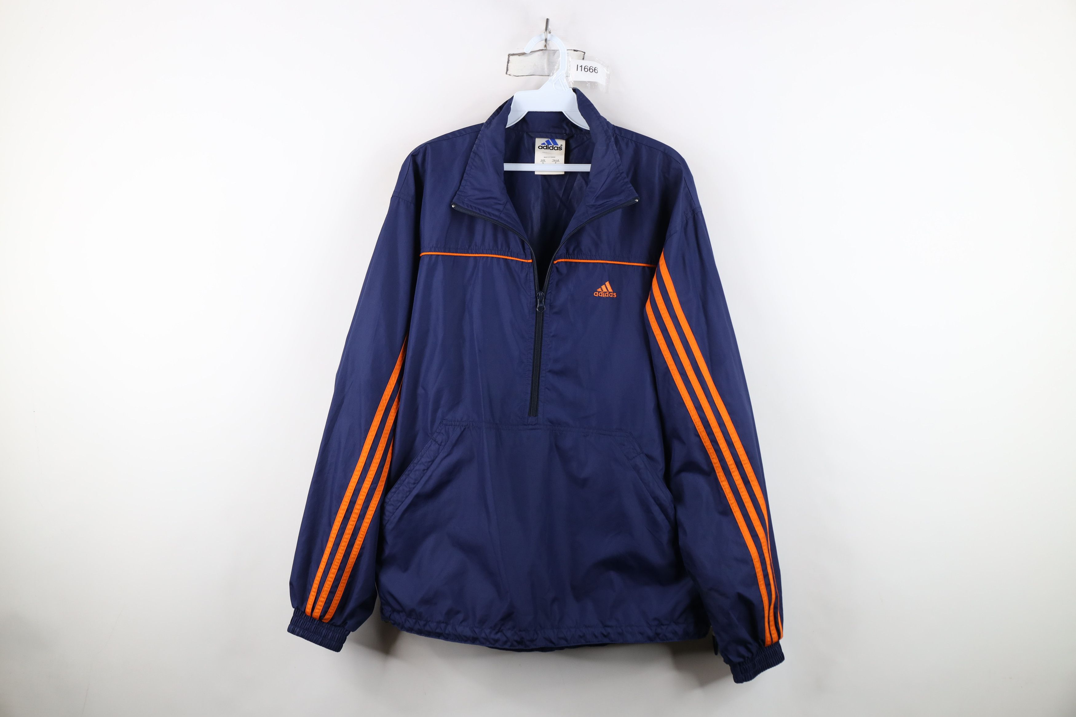 Adidas Vintage 90s Adidas Half Zip Pullover Windbreaker Jacket Size US S / EU 44-46 / 1 - 1 Thumbnail