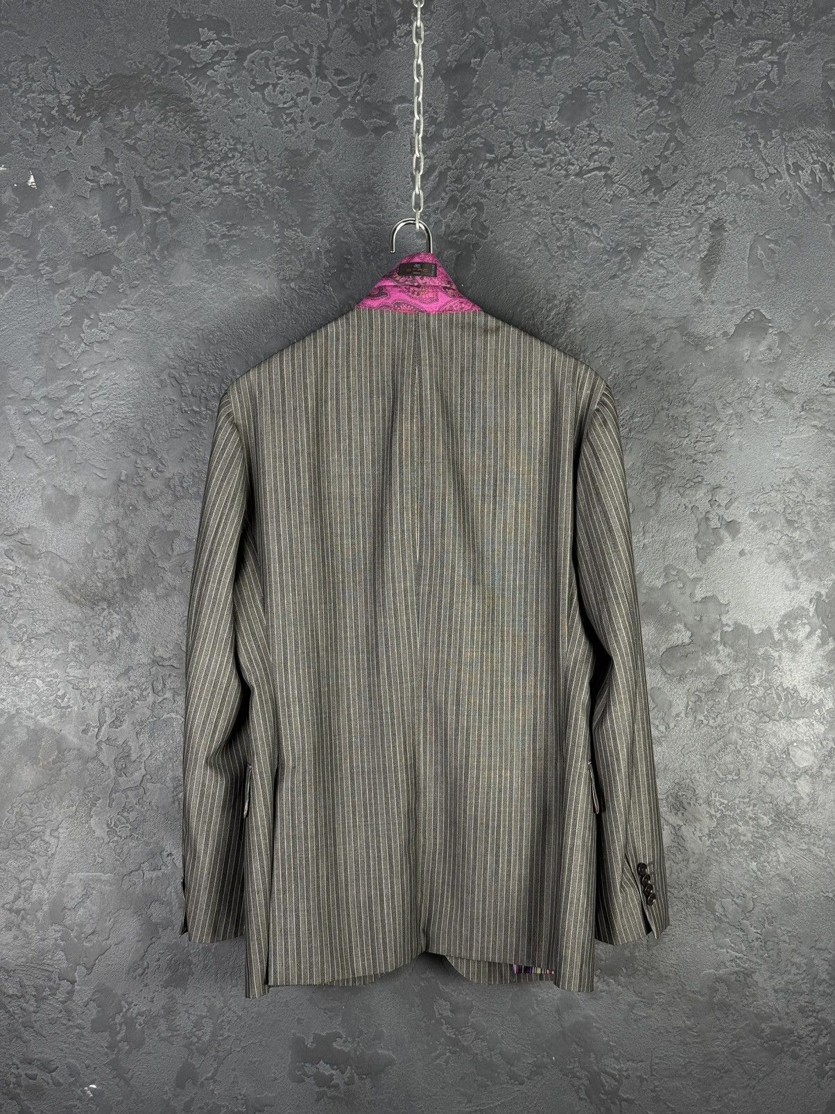 Etro Etro Milano Suit Stripes Wool Lana Size 48 Size 48R - 8 Thumbnail
