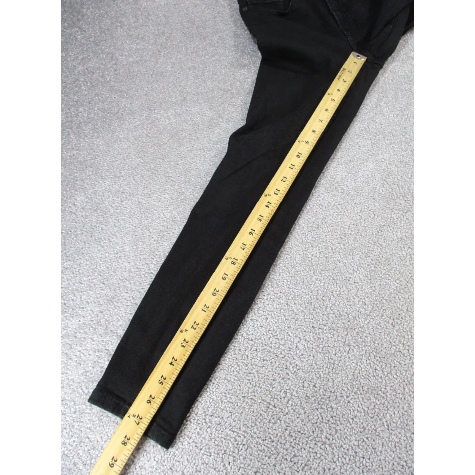 Everlane Everlane Jeans Womens 28 Black Denim High Rise Skinny Zip Size 28" / US 6 / IT 42 - 4 Thumbnail