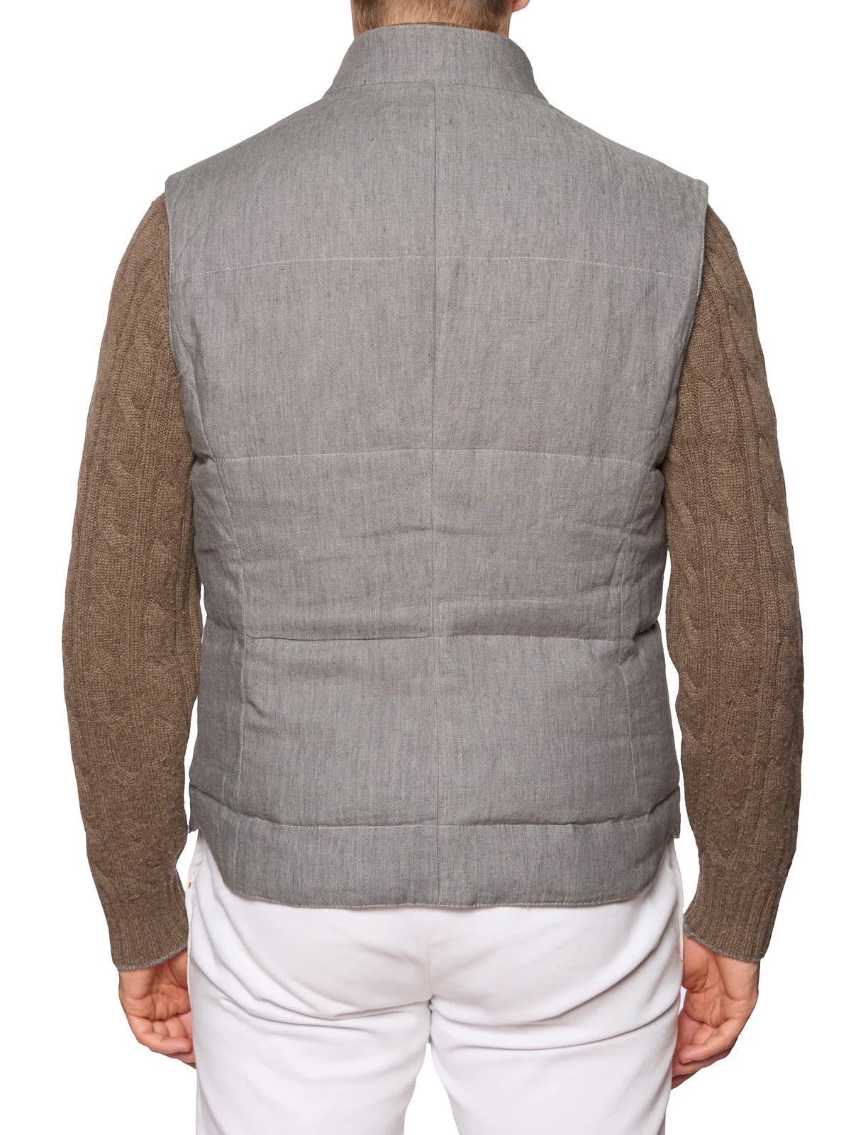 Brunello Cucinelli BRUNELLO CUCINELLI Gray Goose Down Puffer Vest Size US M / EU 48-50 / 2 - 3 Thumbnail