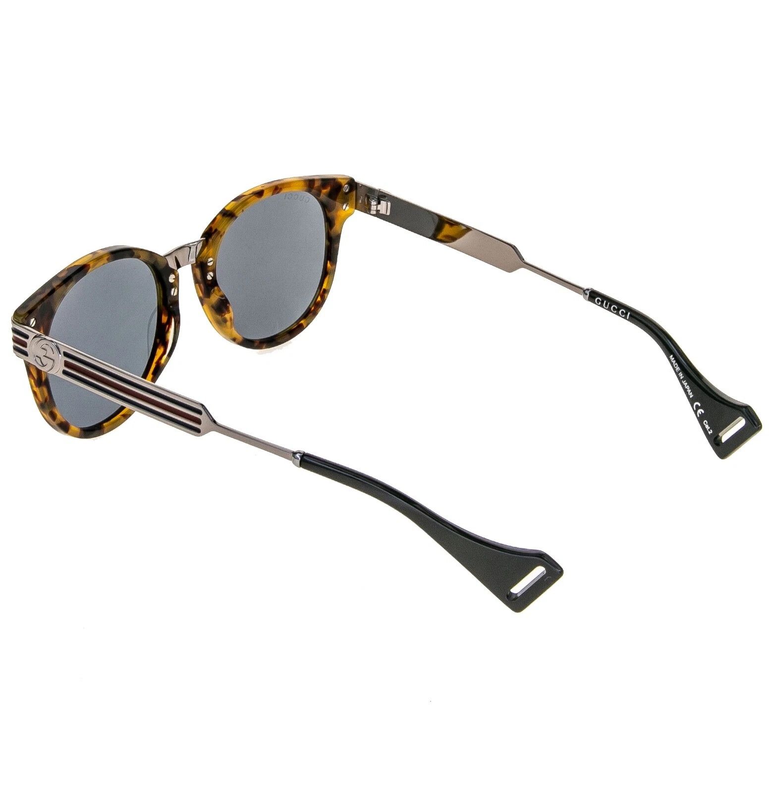 Gucci GUCCI Stripe GG0586S 0586 Ruthenium Aviator Sunglasses 004 Size ONE SIZE - 5 Thumbnail
