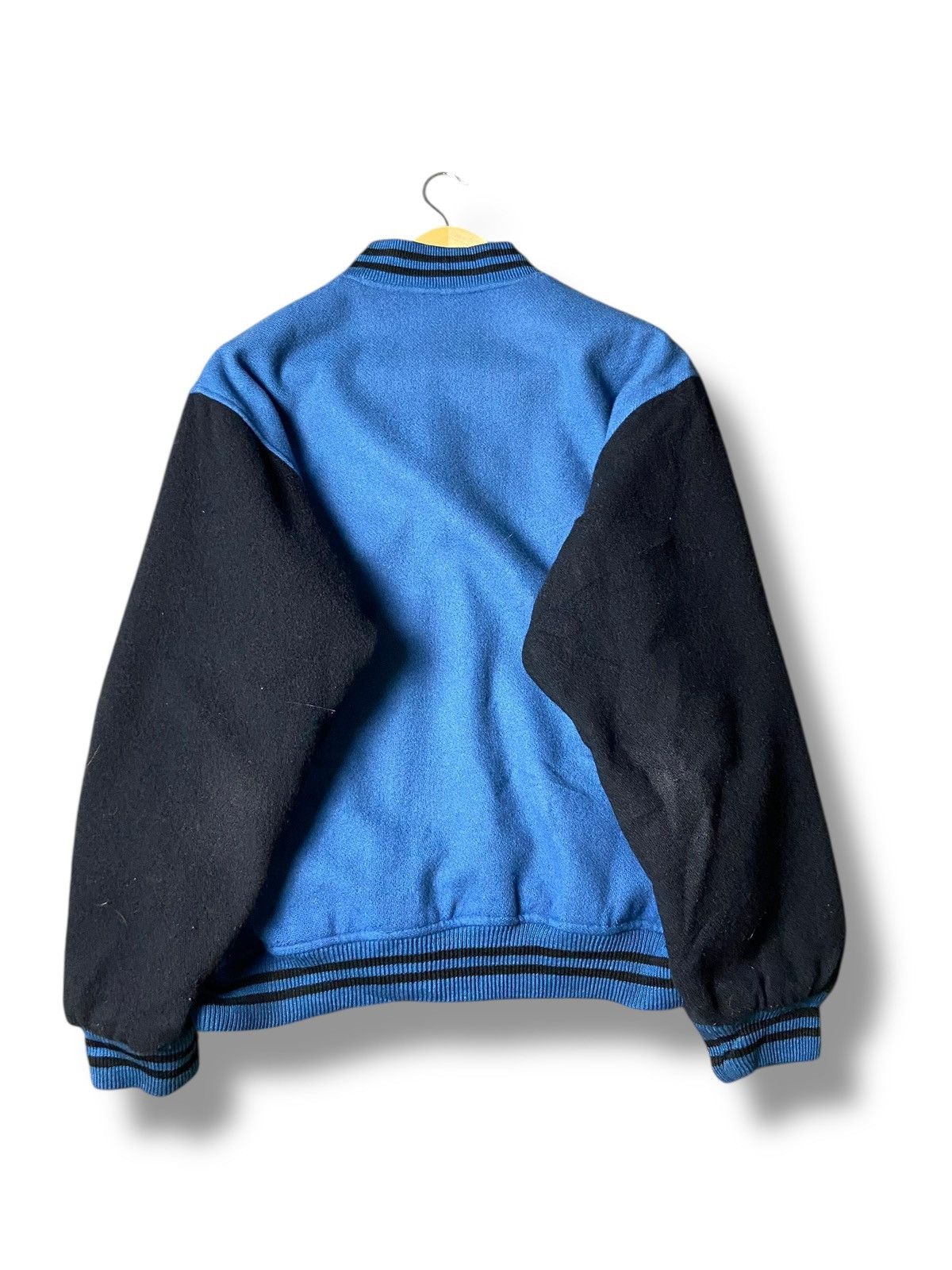 Japanese Brand Vintage B.V.D Varsity Wool Bomber Jacket (168) Size US L / EU 52-54 / 3 - 2 Thumbnail