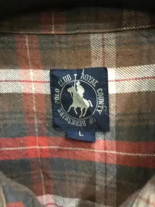 Flannel × Vintage Vintage Polo Club Plaid Tartan Flannel Shirt 👕 Size US M / EU 48-50 / 2 - 3 Thumbnail