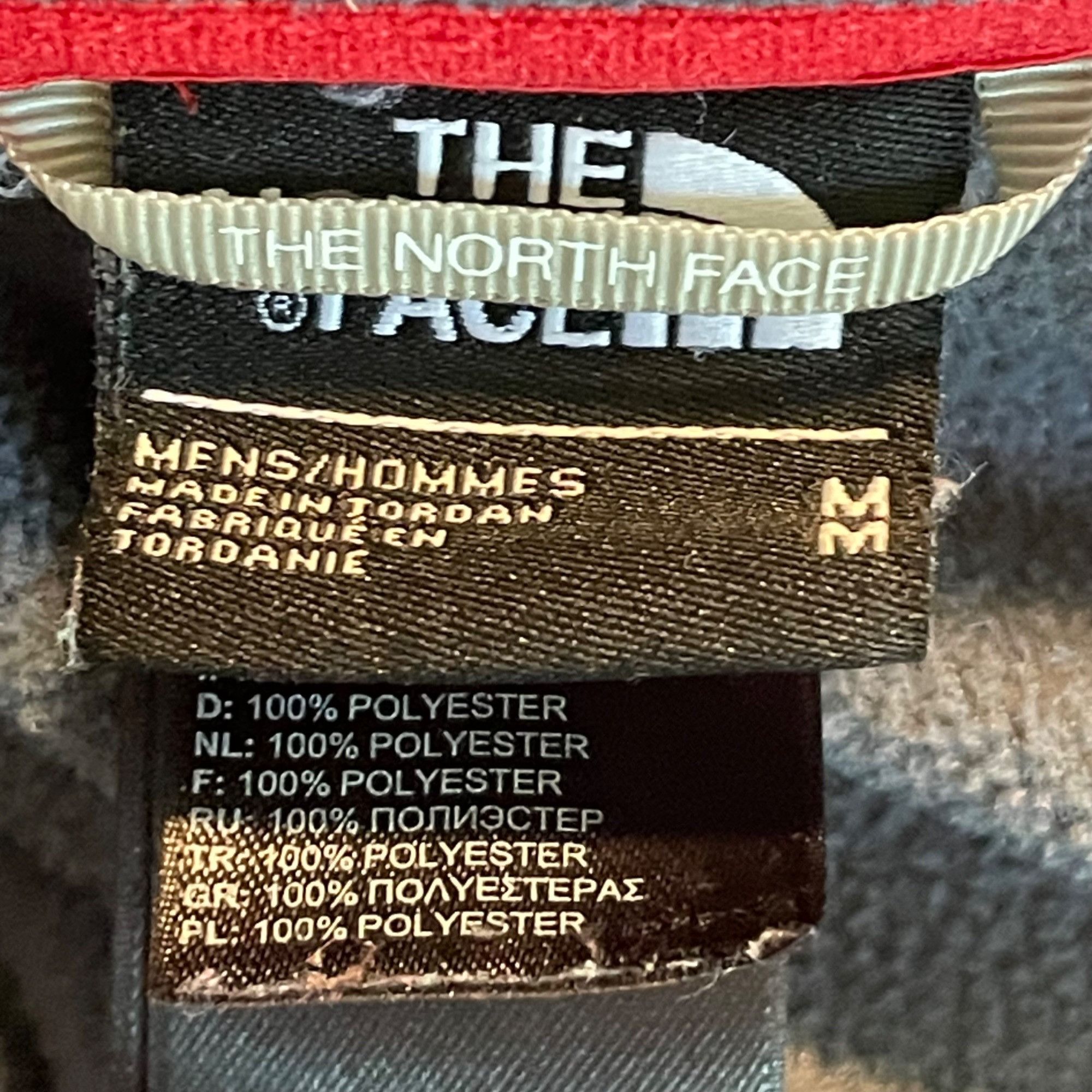 The North Face The North Face Mens Fleece Pullover M Gray With Red Accents Size US M / EU 48-50 / 2 - 6 Thumbnail