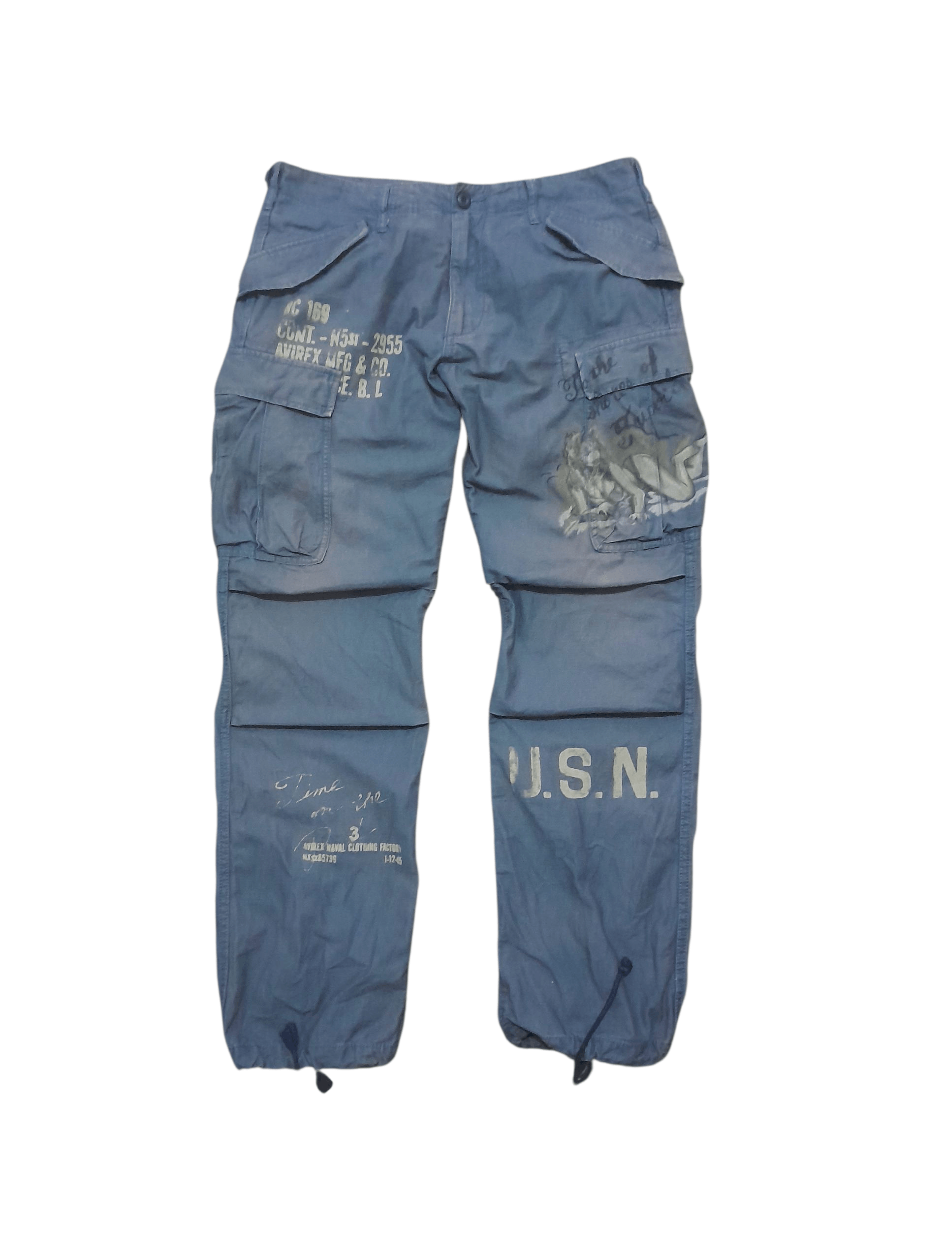 Avirex Military Stencil USN cargo pants Size US 34 / EU 50 - 1 Thumbnail