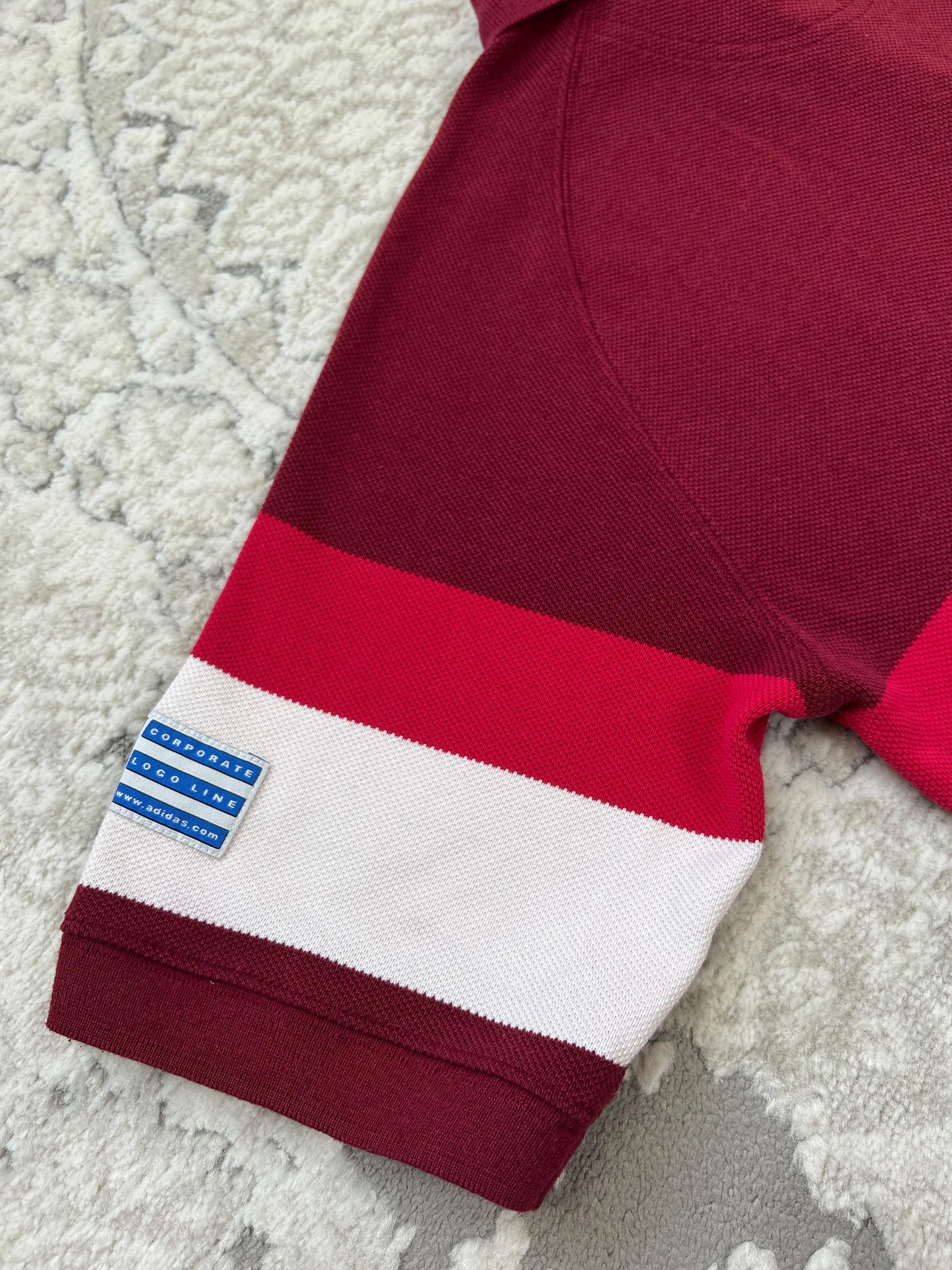 Adidas Vintage Adidas Striped Polo Shirt - Corporate Logo Line Size US S / EU 44-46 / 1 - 12 Thumbnail