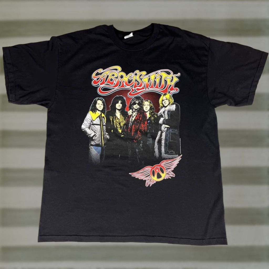 Aerosmith Aerosmith Interconnect Rocks 2015 T-Shirt Double-Sided Sz XL Men Black Rock Music Vintage Cotton Alstyle T-Shirt XL Mens Vintage Shirts Size US XL / EU 56 / 4 - 1 Thumbnail