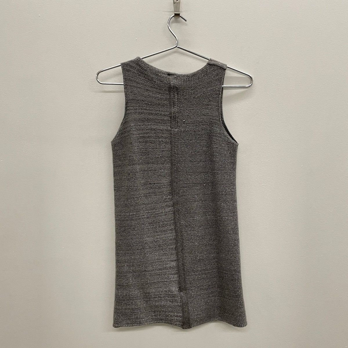Rick Owens FW09 Rick Owens “CRUST” Silver Knitted Tank Top Size S / US 4 / IT 40 - 2 Thumbnail