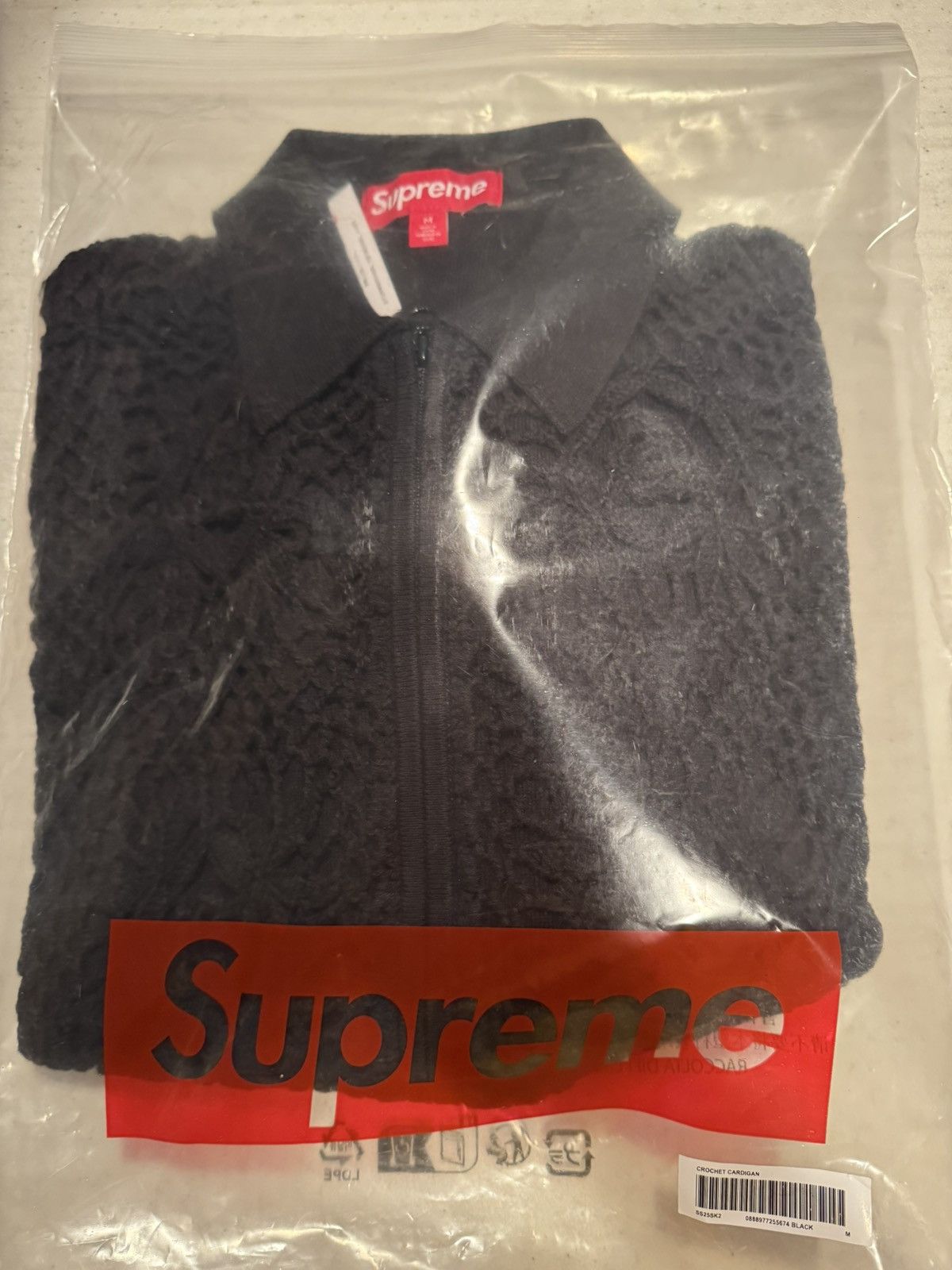 Supreme Supreme Crochet Zip Up Cardigan Size US M / EU 48-50 / 2 - 3 Thumbnail