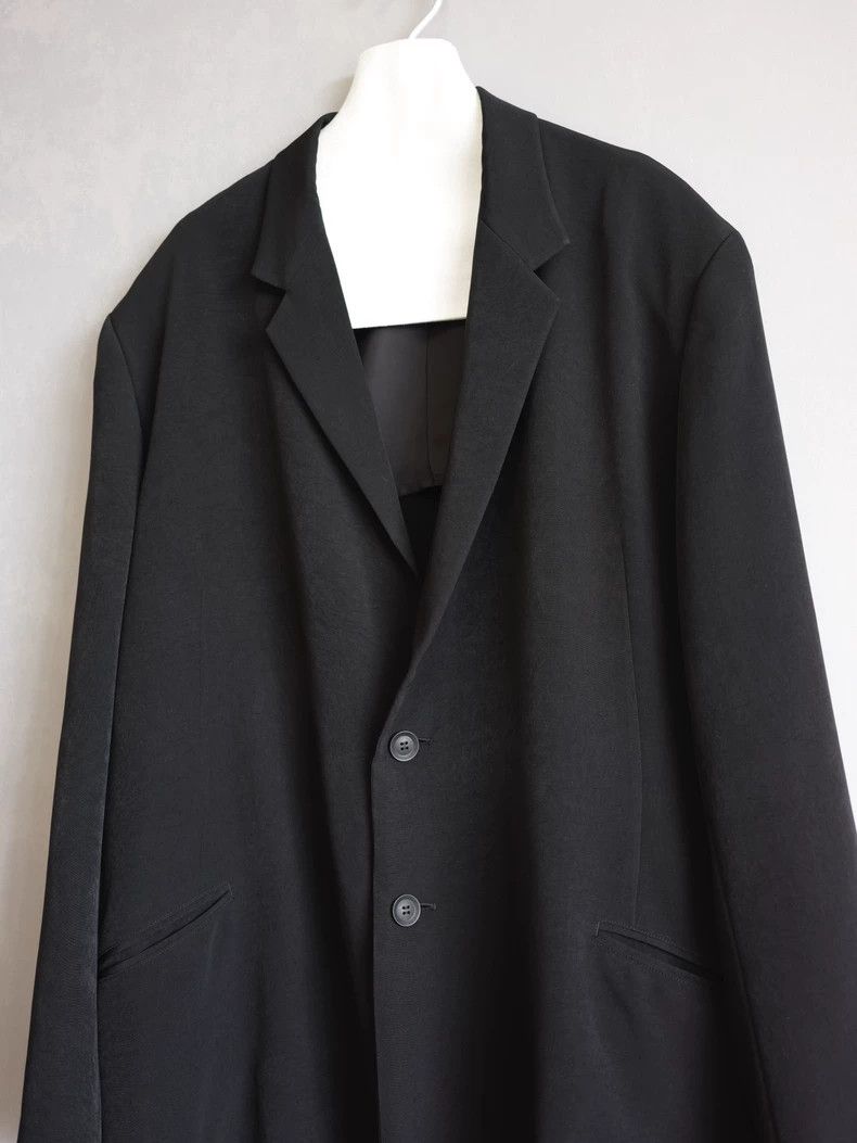 Yohji Yamamoto Yohji Yamamoto 24 SS back girlfriend triacetate long jacket Size US XL / EU 56 / 4 - 5 Thumbnail