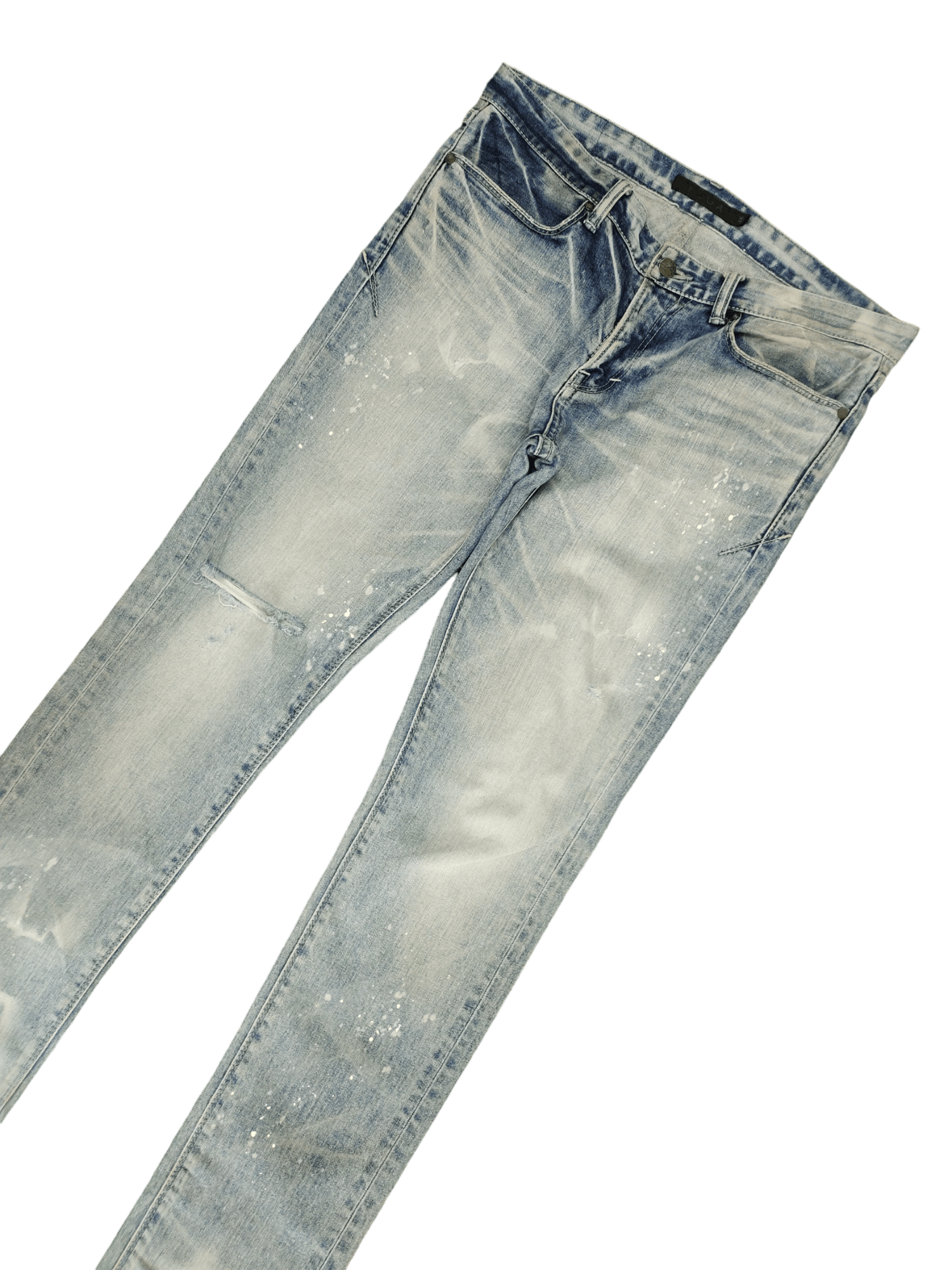 GOSTAR DE FUGA Fuga Japan Distress Faded Denim Jeans Y2k Streetwear Size US 32 / EU 48 - 5 Thumbnail