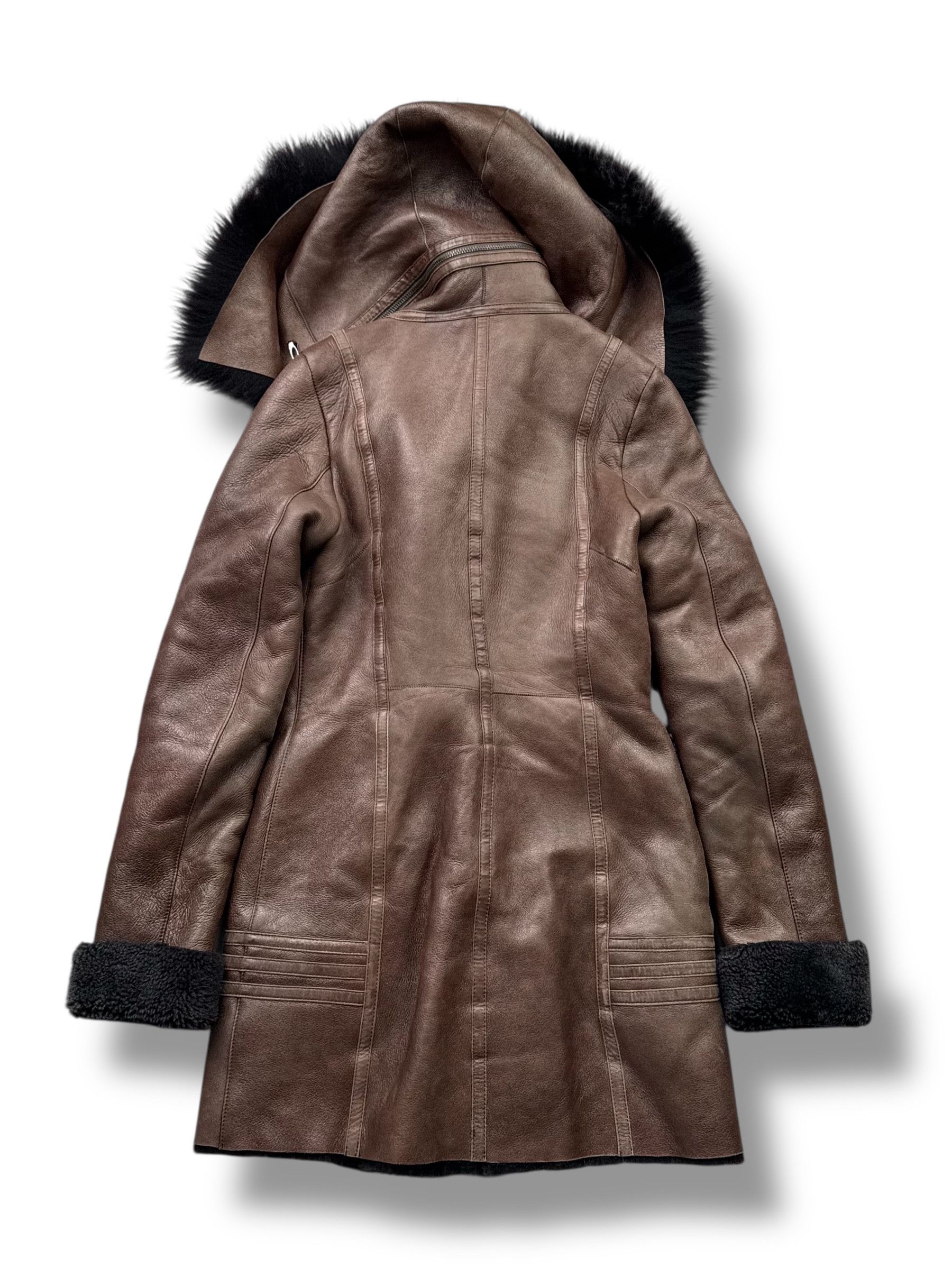 Japanese Brand Real Sheepskin Coat From The 90's(V130) Size S / US 4 / IT 40 - 9 Thumbnail