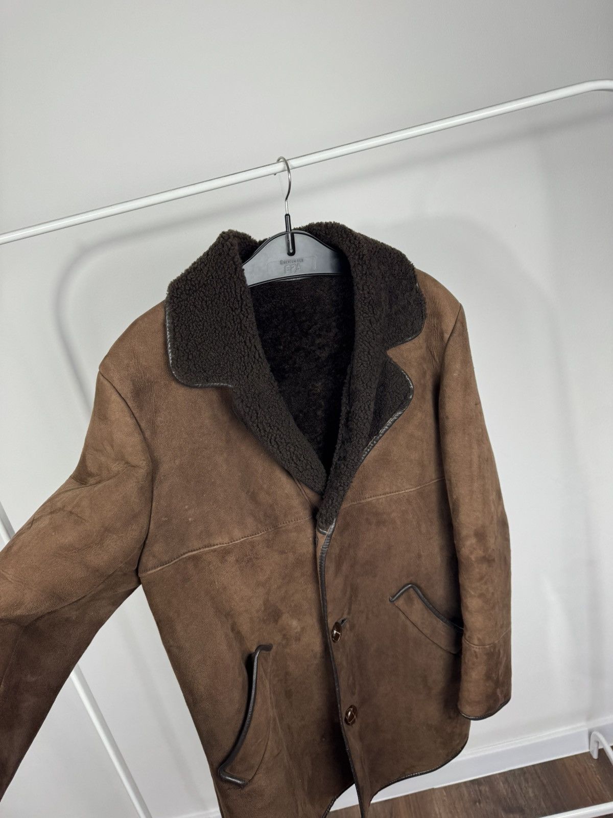 Other Vintage Women’s Genuine Sheepskin Shearling Leather Coat Size XL / US 12-14 / IT 48-50 - 5 Thumbnail