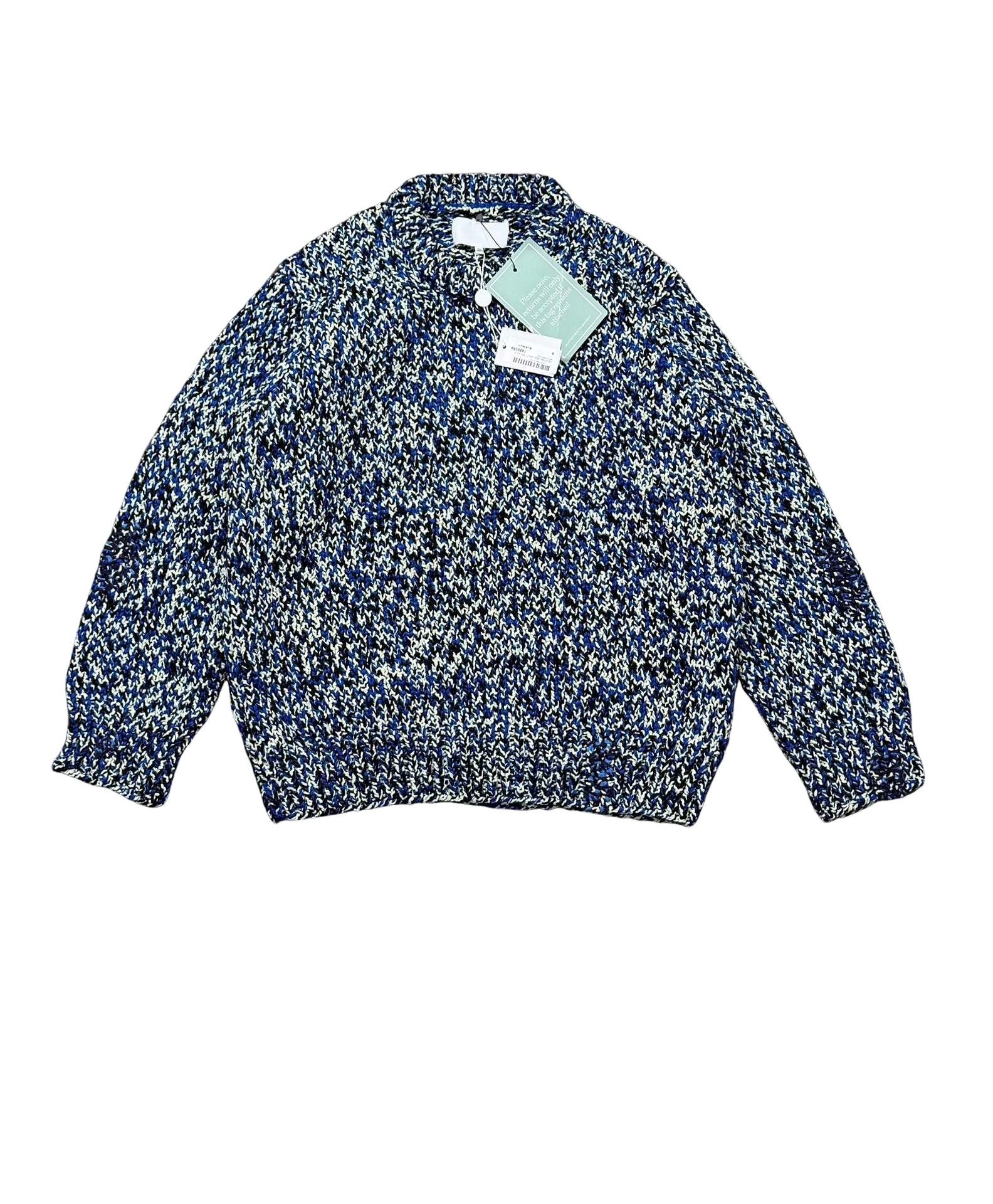 Maison Margiela Maison Margiela Blue Knit Sweater Size S Size US S / EU 44-46 / 1 - 1 Thumbnail