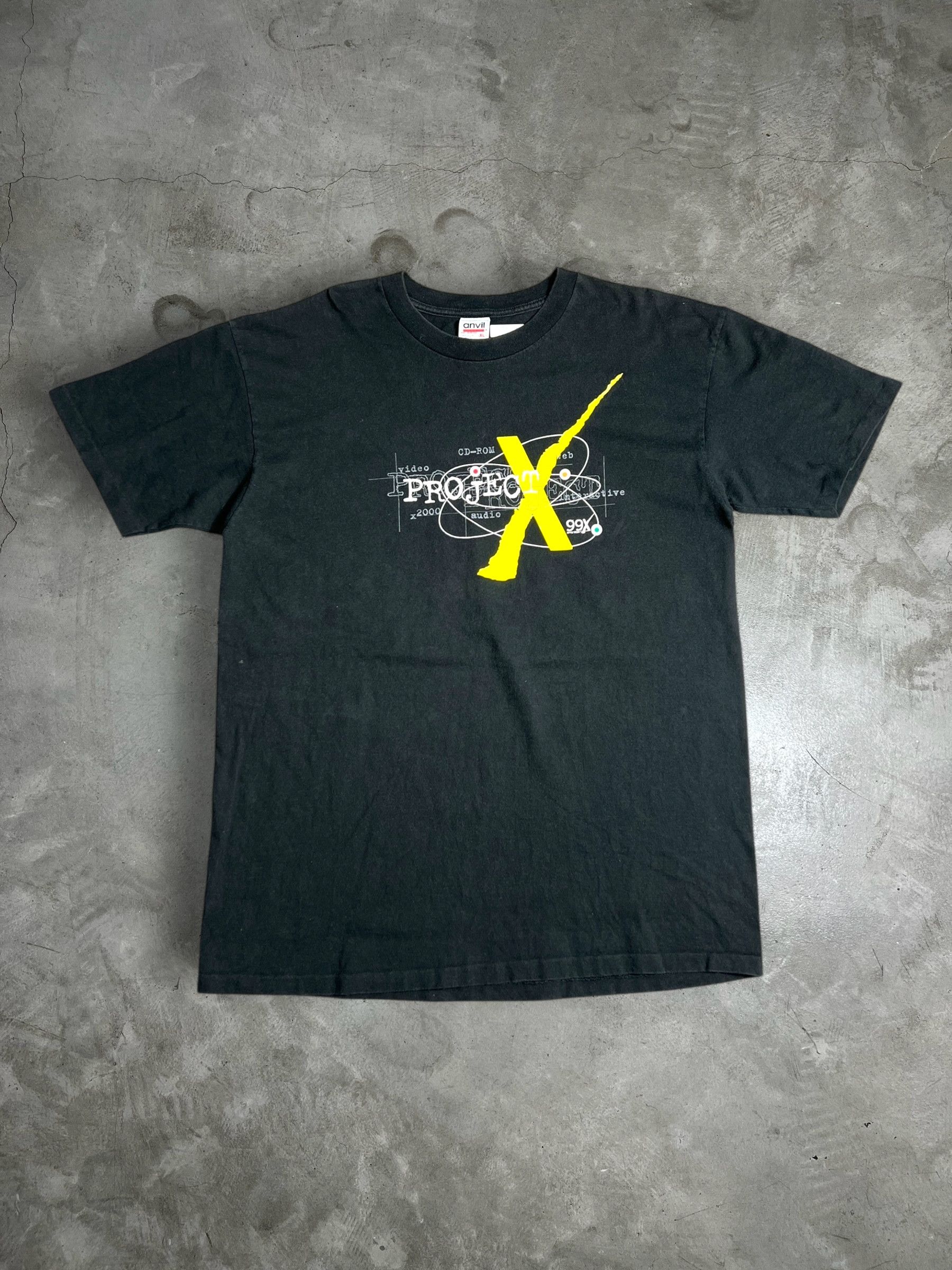 Vintage VTG 90s 99.7fm Atlanta ProjectX Y2K Graphic Tee (XL) GTME592 Size US XL / EU 56 / 4 - 1 Thumbnail