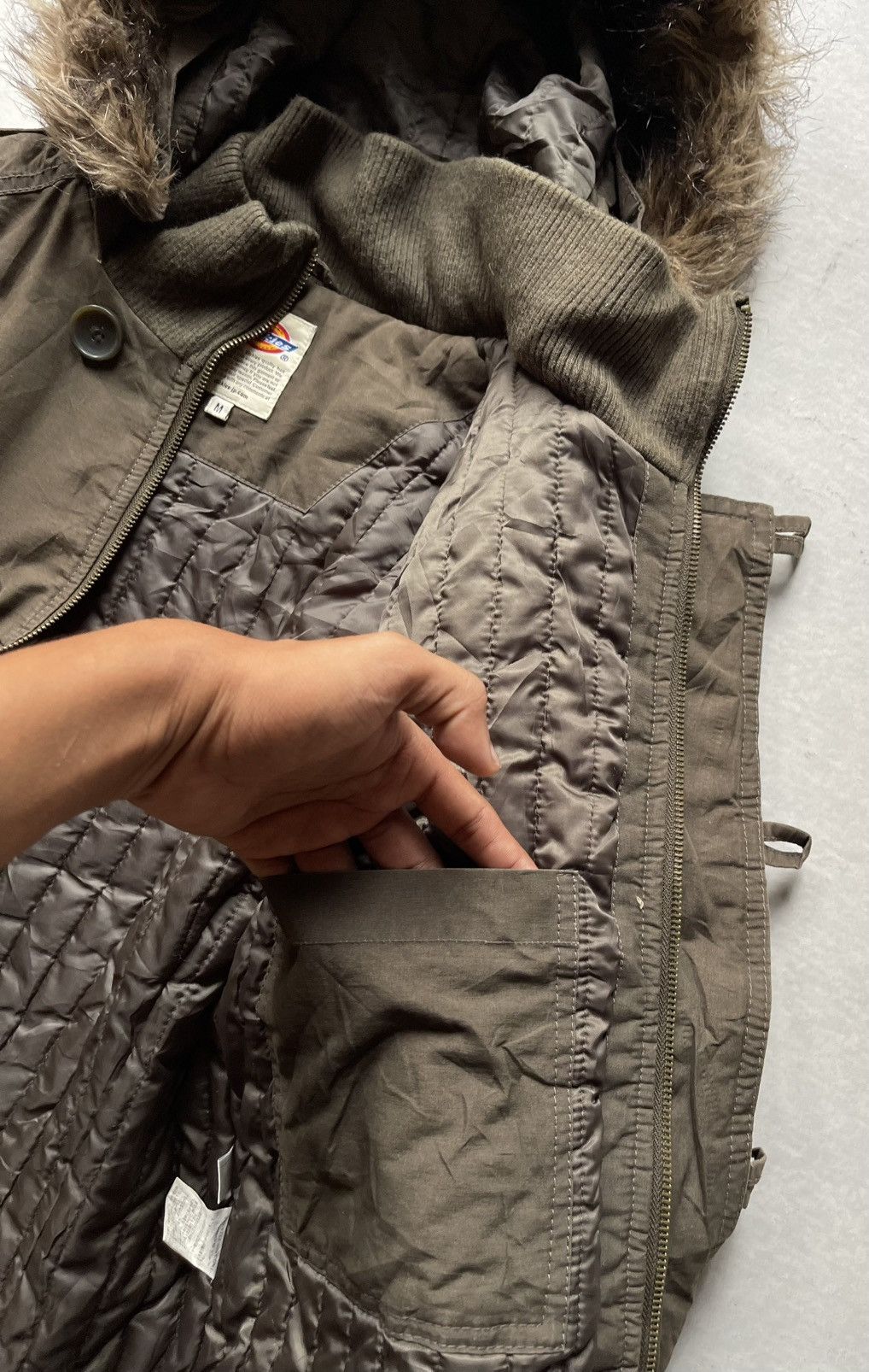 Dickies × SHINYAKOZUKA Vintage Dickies Faux Fur Hood Military Jacket LGB Style Size US M / EU 48-50 / 2 - 8 Thumbnail