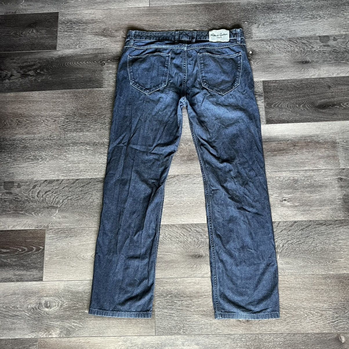 Robert Graham Vintage Robert Graham Slim Jim Washed Blue Denim Jeans 33x30 Size US 33 - 1 Thumbnail