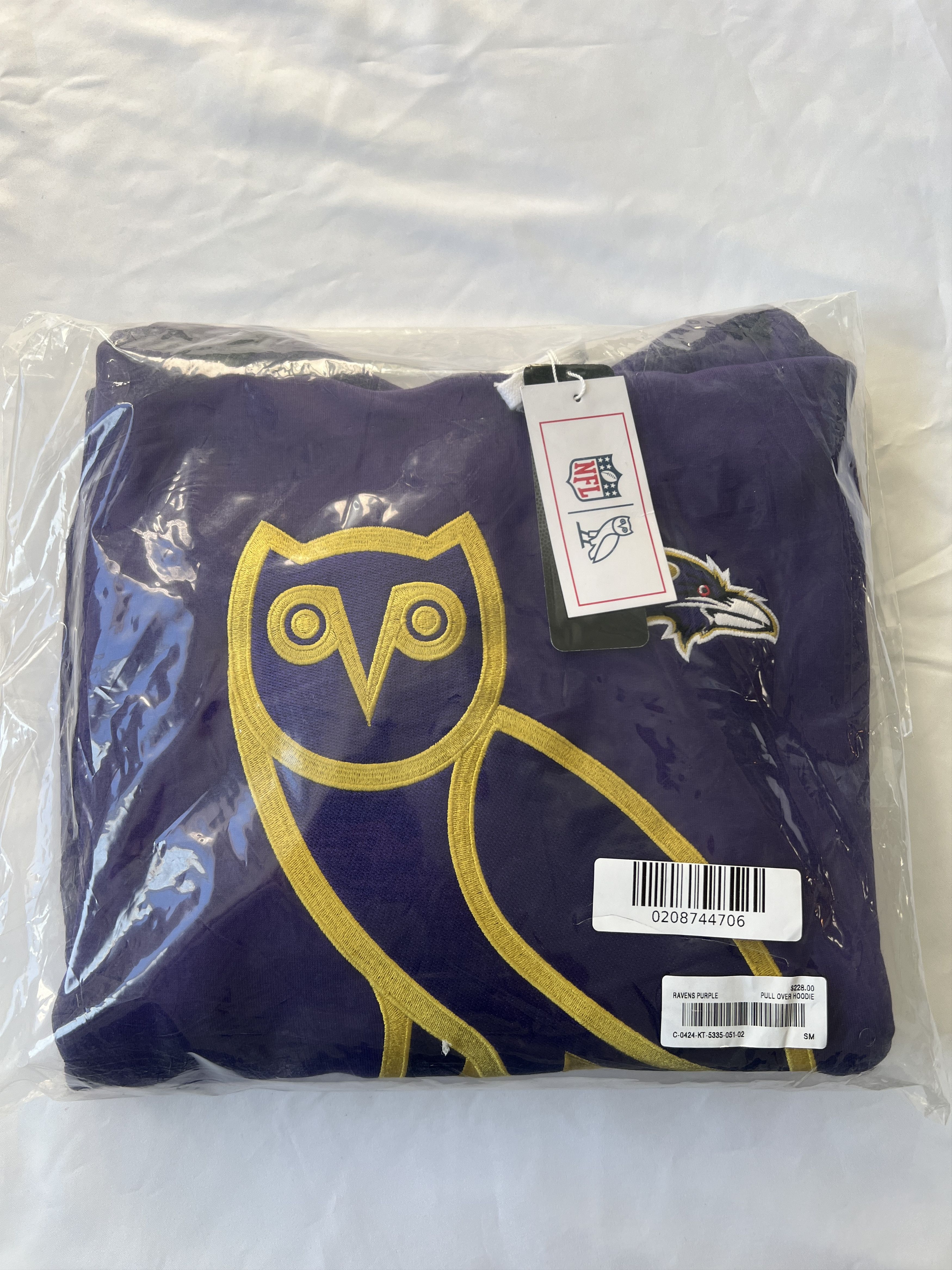 Drake *RARE* OVO x NFL BALTIMORE RAVENS OG OWL ICON TEAM HOODIE Size US S / EU 44-46 / 1 - 2 Thumbnail