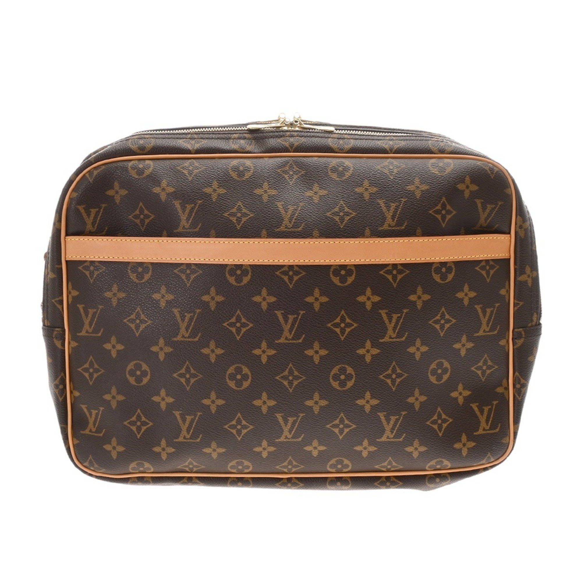 Louis Vuitton Monogram Reporter Gm Brown M45252 Women's Canvas Shoulder Bag