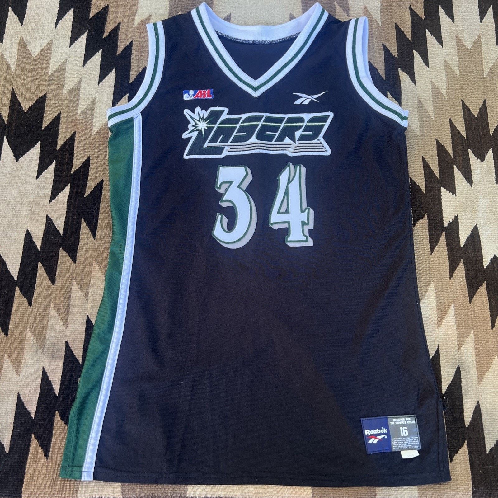 Reebok Vintage ABL San Jose Lasers Sonja Hennings Game Issue Jersey Size L / US 10 / IT 46 - 2 Thumbnail