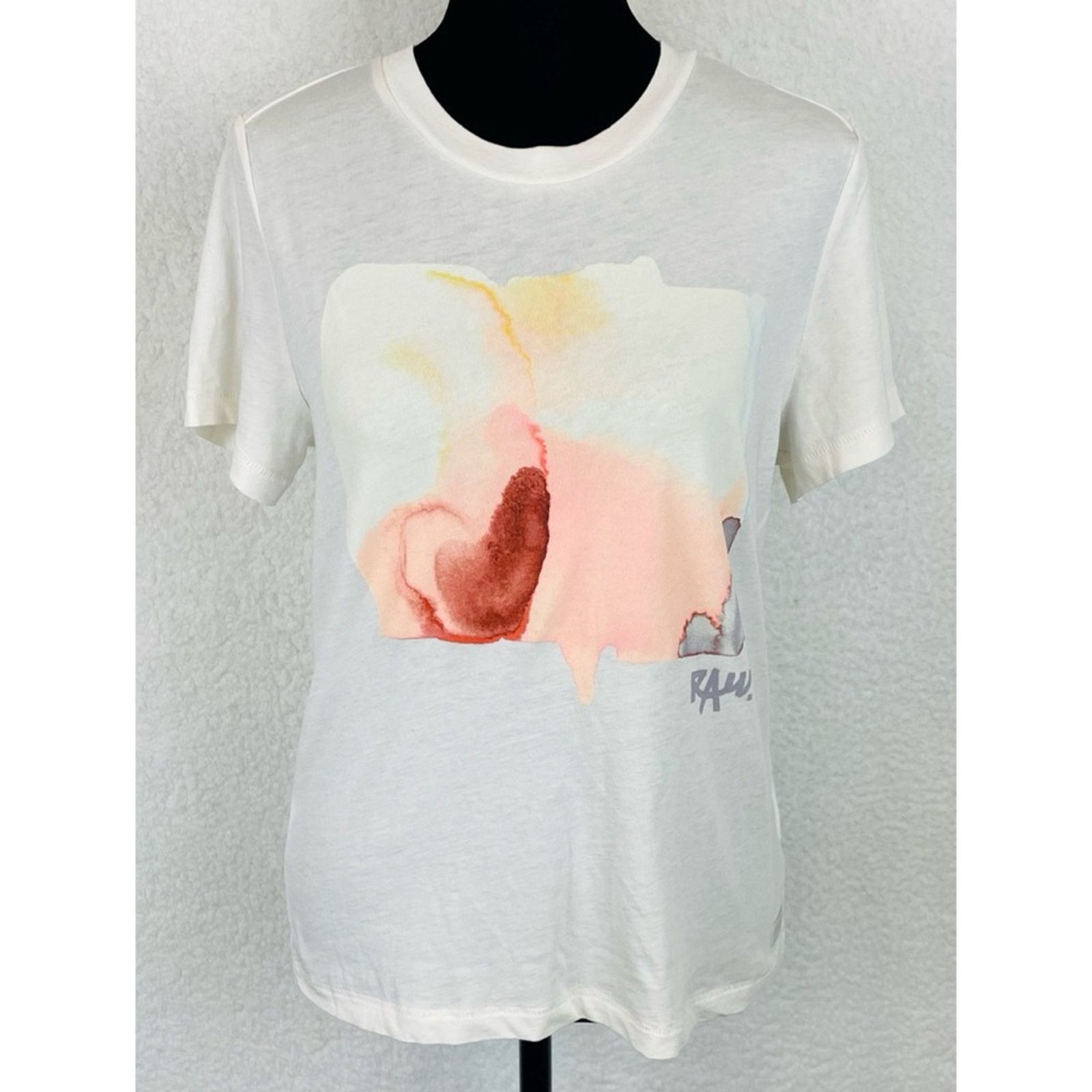 G-Star G-STAR • Raw Abstract Watercolor Print Short Sleeve Tee Size S / US 4 / IT 40 - 6 Thumbnail