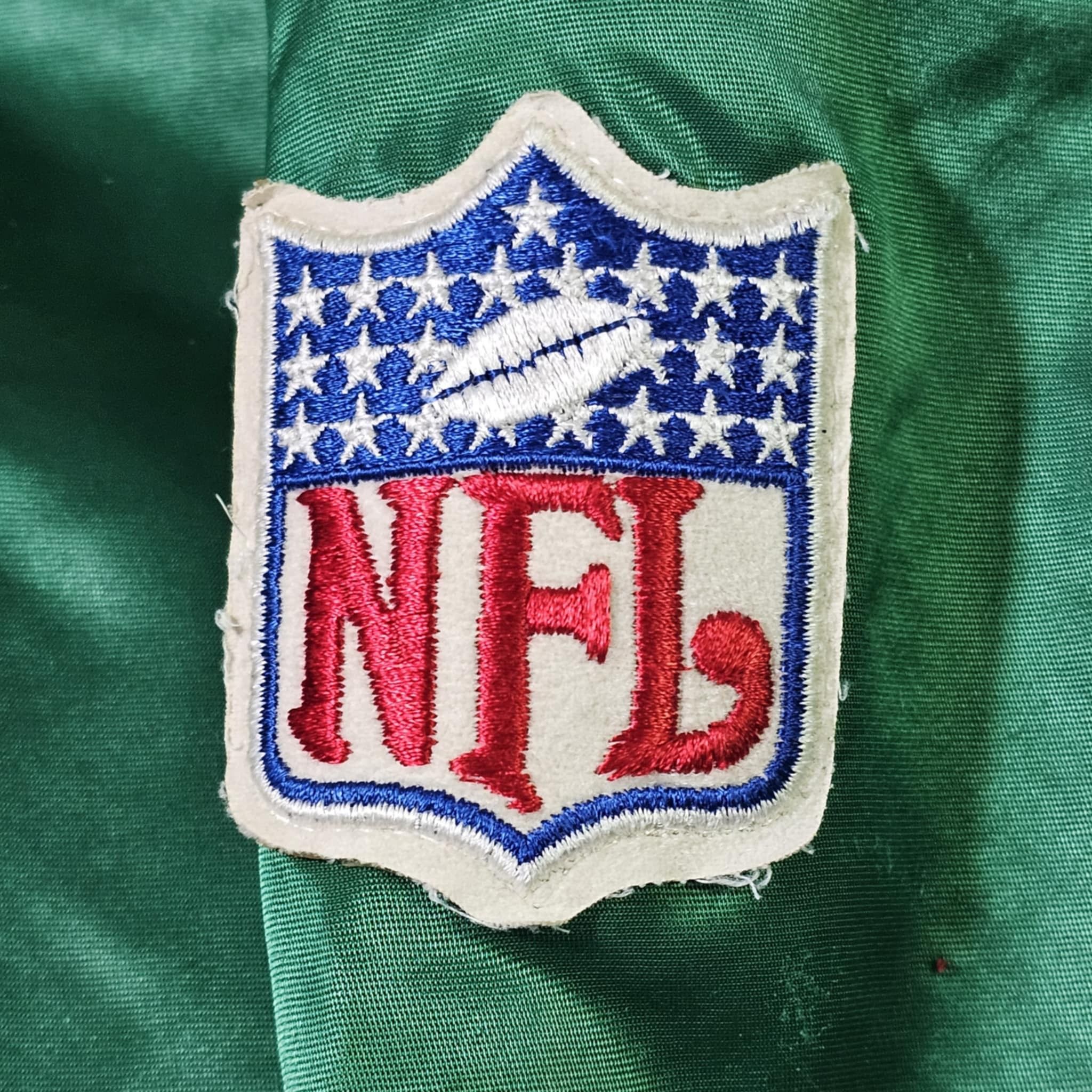 NFL × Starter × Vintage New York Jets Vintage 80s Starter Satin Bomber Jacket Size US L / EU 52-54 / 3 - 7 Thumbnail