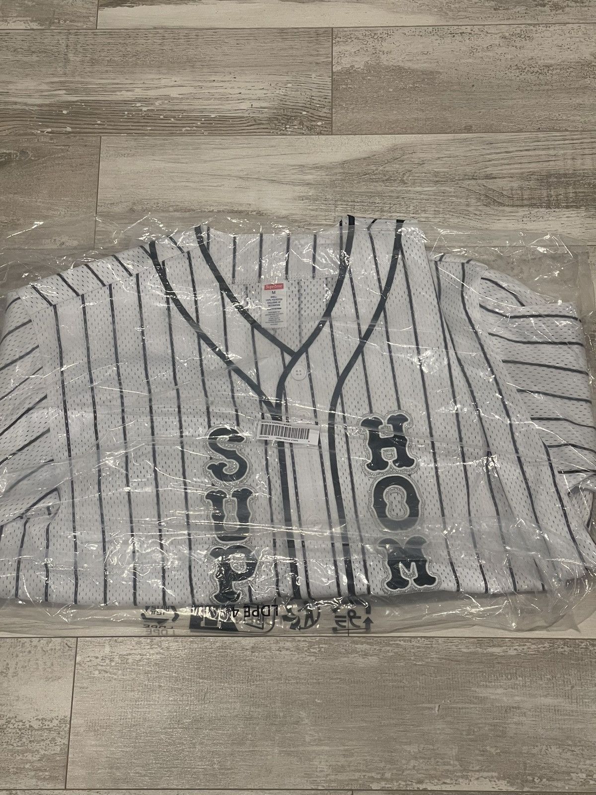 トップス Supreme run Baseball Jersey Stripe Supreme Rhinestone Stripe Baseball Jersey (SS22) - $148