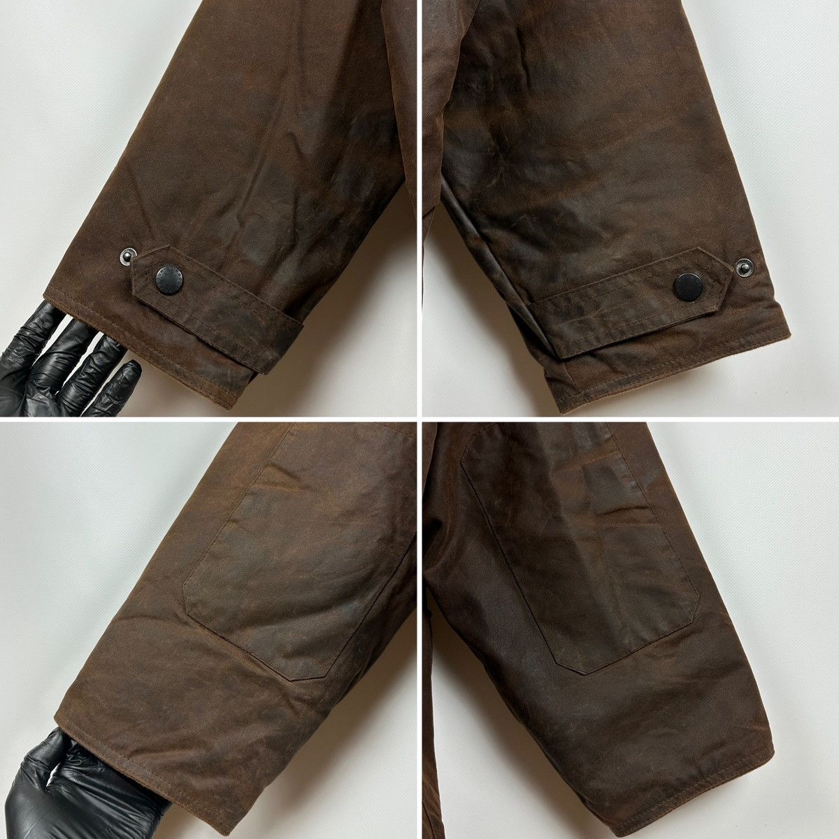 Barbour Vintage Barbour Bushman Brown Waxed Heavy Coat Jacket Size US XL / EU 56 / 4 - 14 Thumbnail