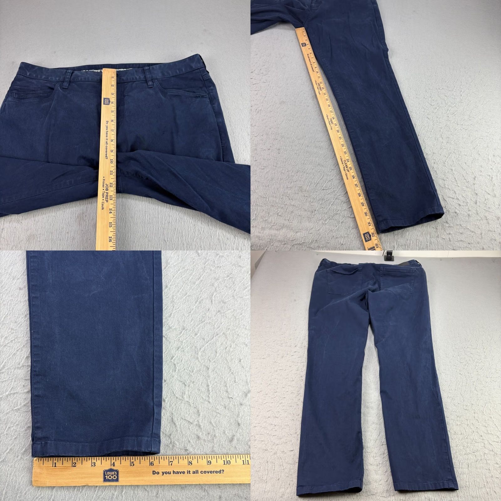 Rhone Rhone Pants Mens 38x32 Blue Everyday Twill Chino Stretch Casual Straight Leg Size US 38 / EU 54 - 8 Thumbnail