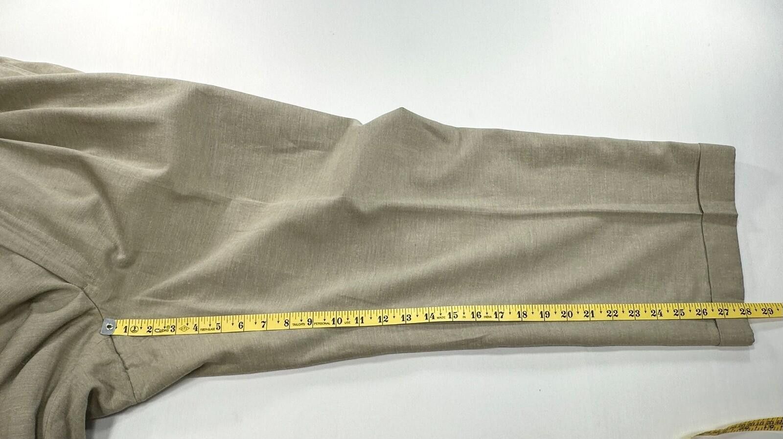 Tom James Tom James Royal Classic Pleated Dress Pants Brown Men 40/28 Size US 40 / EU 56 - 5 Thumbnail