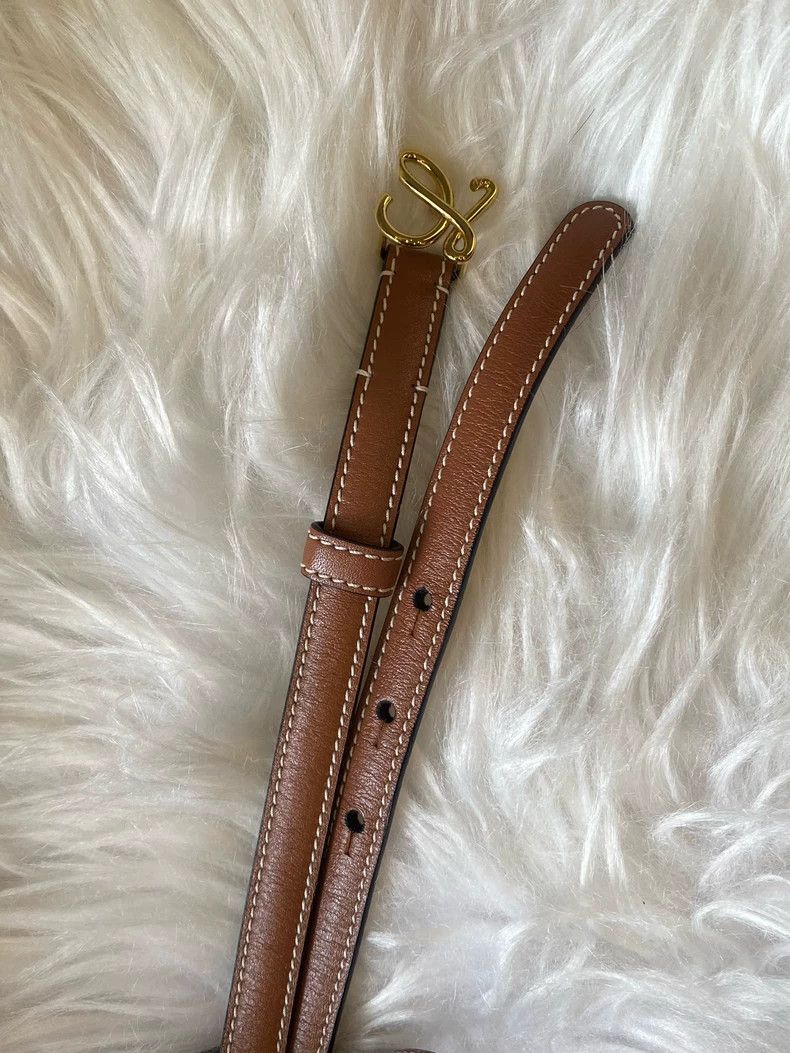 Loewe LOEWE size 80 Smooth Leather Belt for Women, Cowhide Size ONE SIZE - 3 Thumbnail