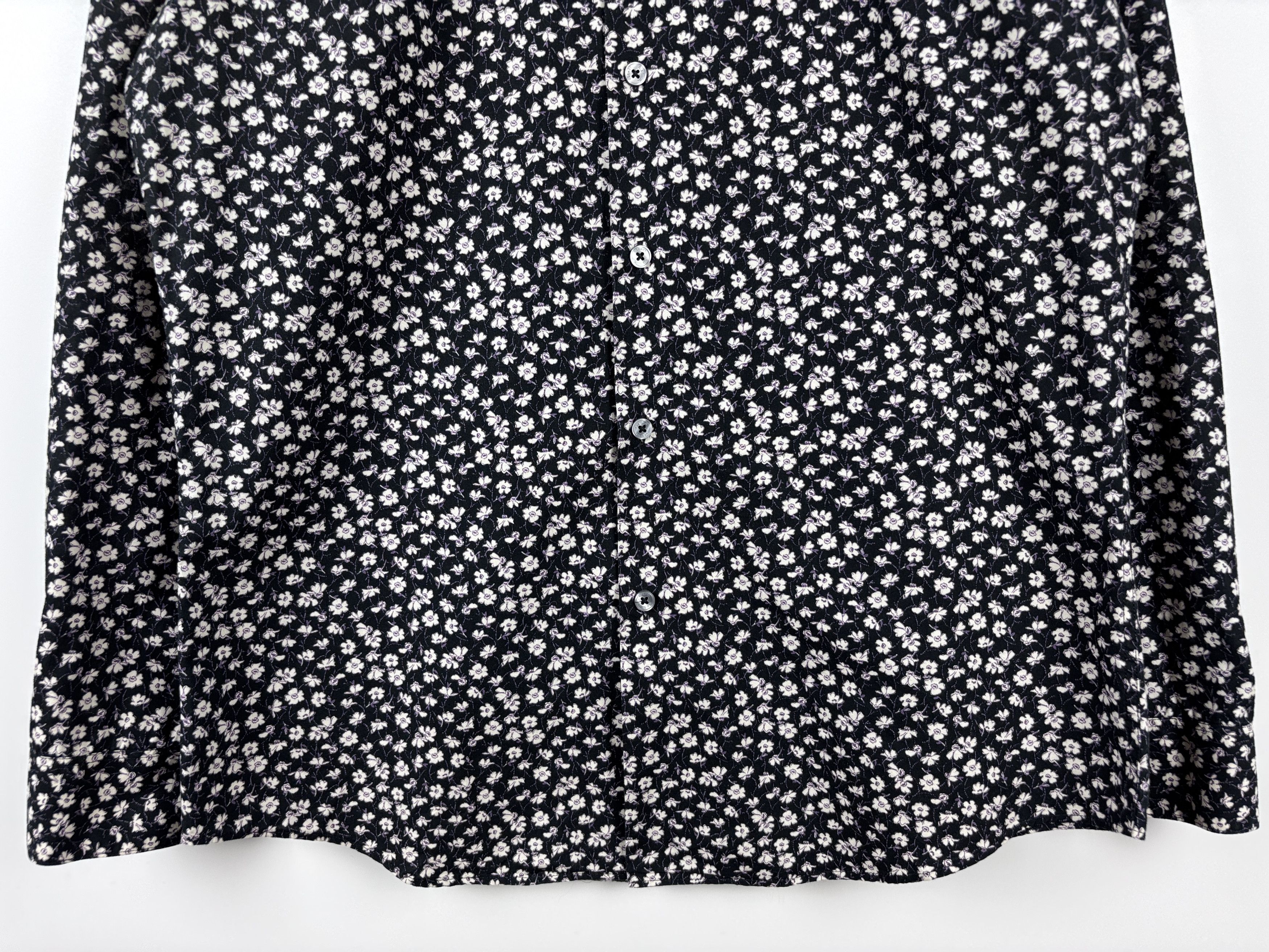 Paul Smith Paul Smith The Byard Floral Flower Shirt Black Size 15/38 Size US M / EU 48-50 / 2 - 3 Thumbnail