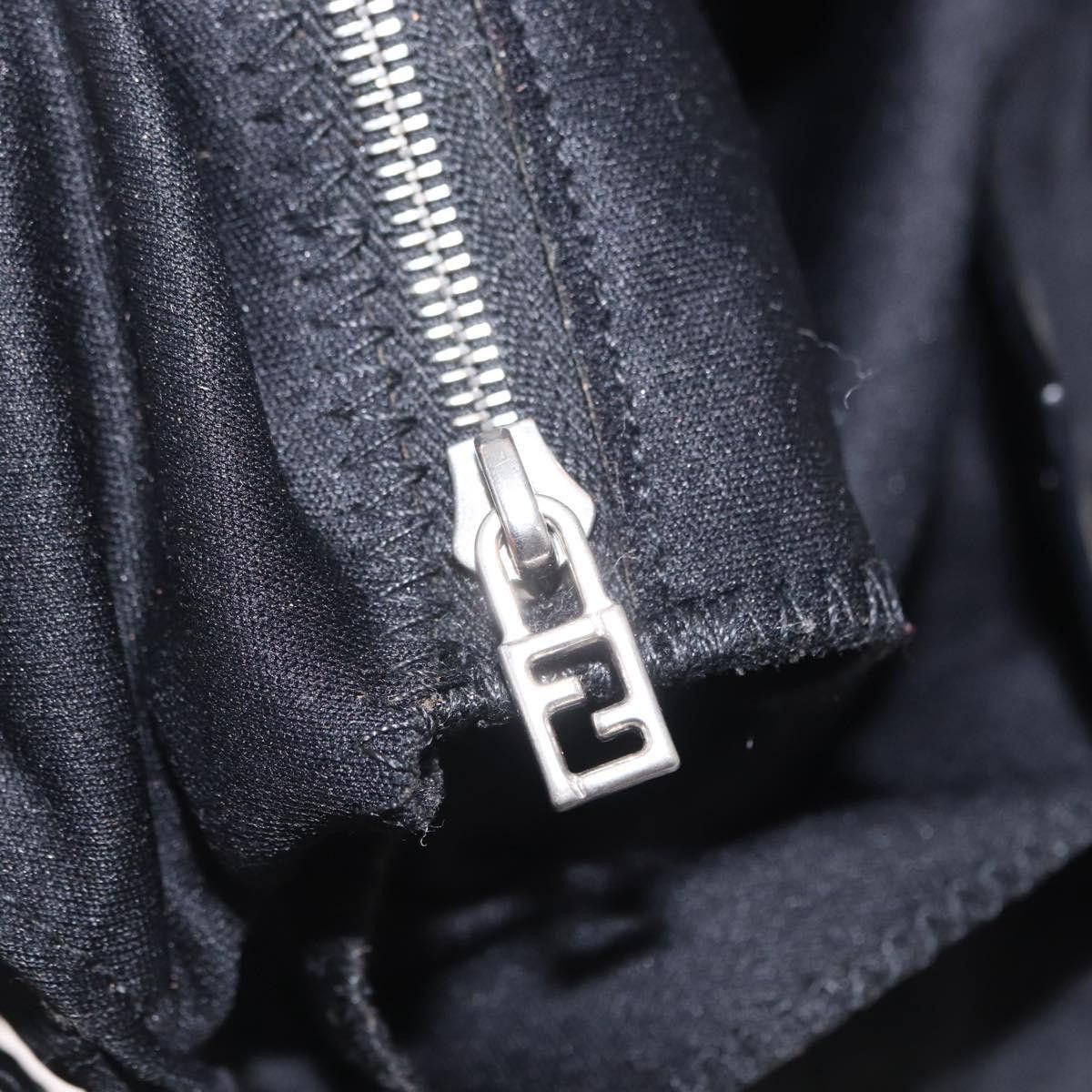 Fendi FENDI Mamma Baguette Shoulder Bag Nylon Black Silver Auth Size ONE SIZE - 23 Thumbnail
