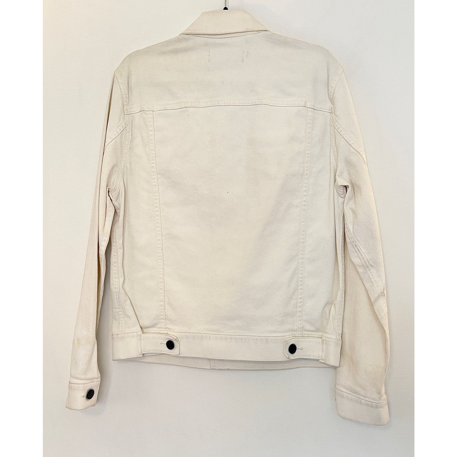 J Brand J Brand Men's White Noah Distressed Denim Jacket Size US M / EU 48-50 / 2 - 2 Thumbnail