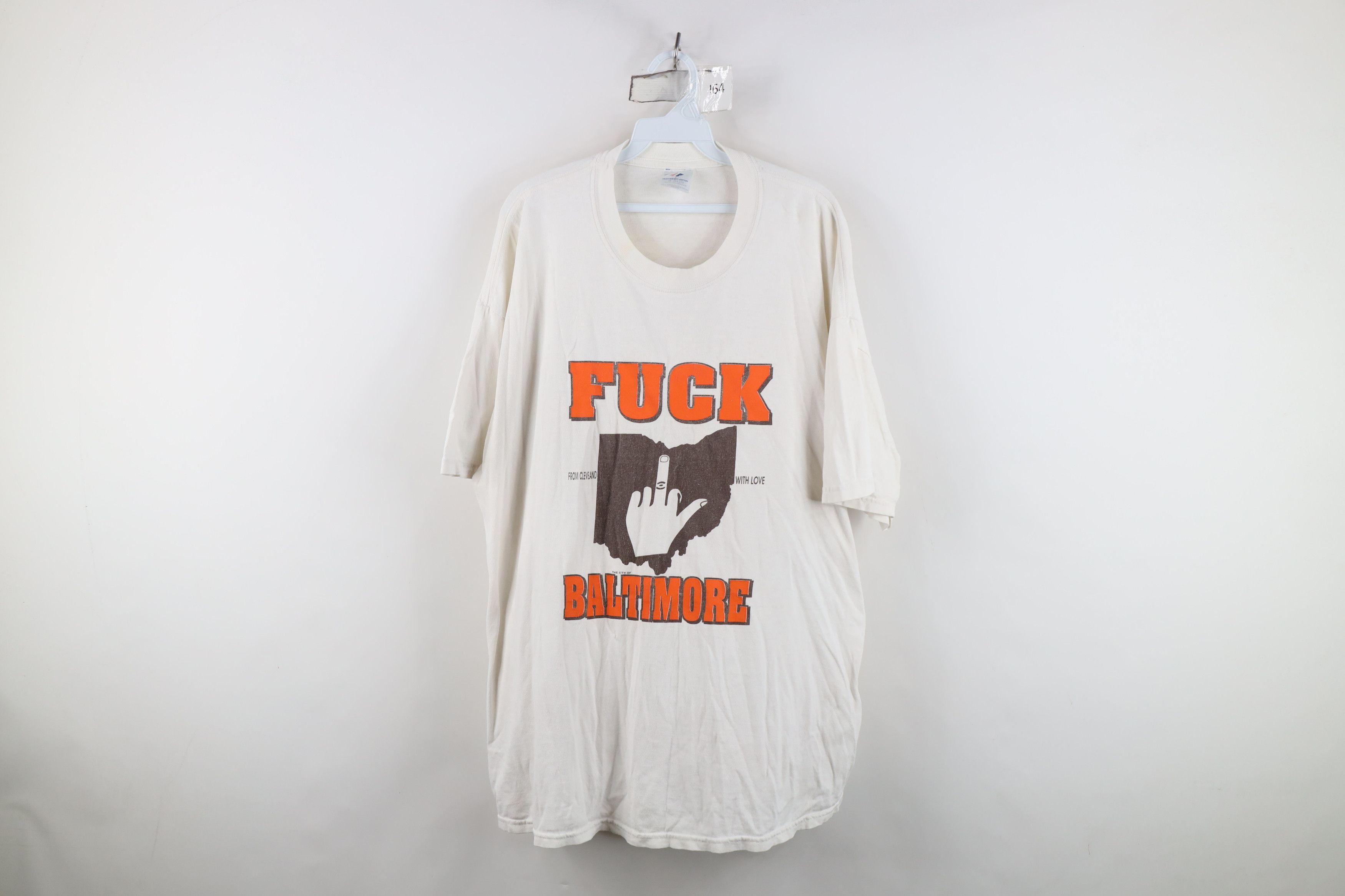 Vintage Vintage Y2K Cleveland Browns F*ck Baltimore Ravens T-Shirt Size US XXL / EU 58 / 5 - 1 Thumbnail