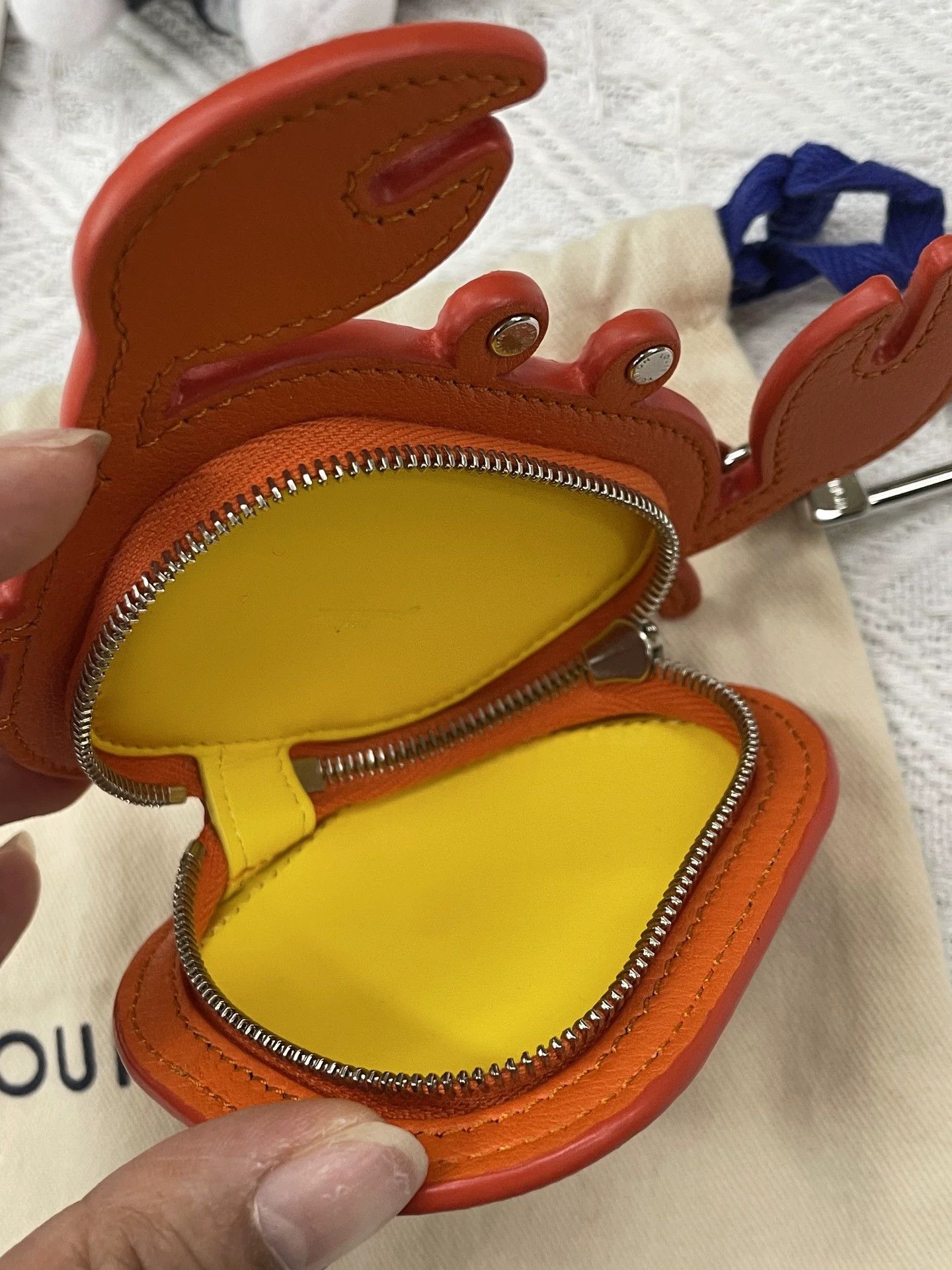 Louis Vuitton LV Orange Crab Charm Keychain/Bag Charm Dust Bag Size ONE SIZE - 3 Thumbnail