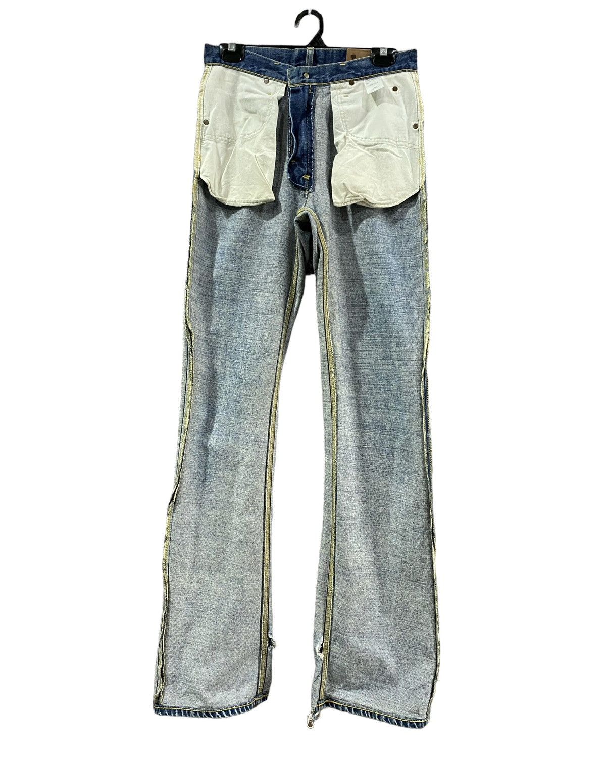 Lee Vintage Lee Boot Cut Flare Distressed Jeans W30” Size US 30 / EU 46 - 11 Thumbnail