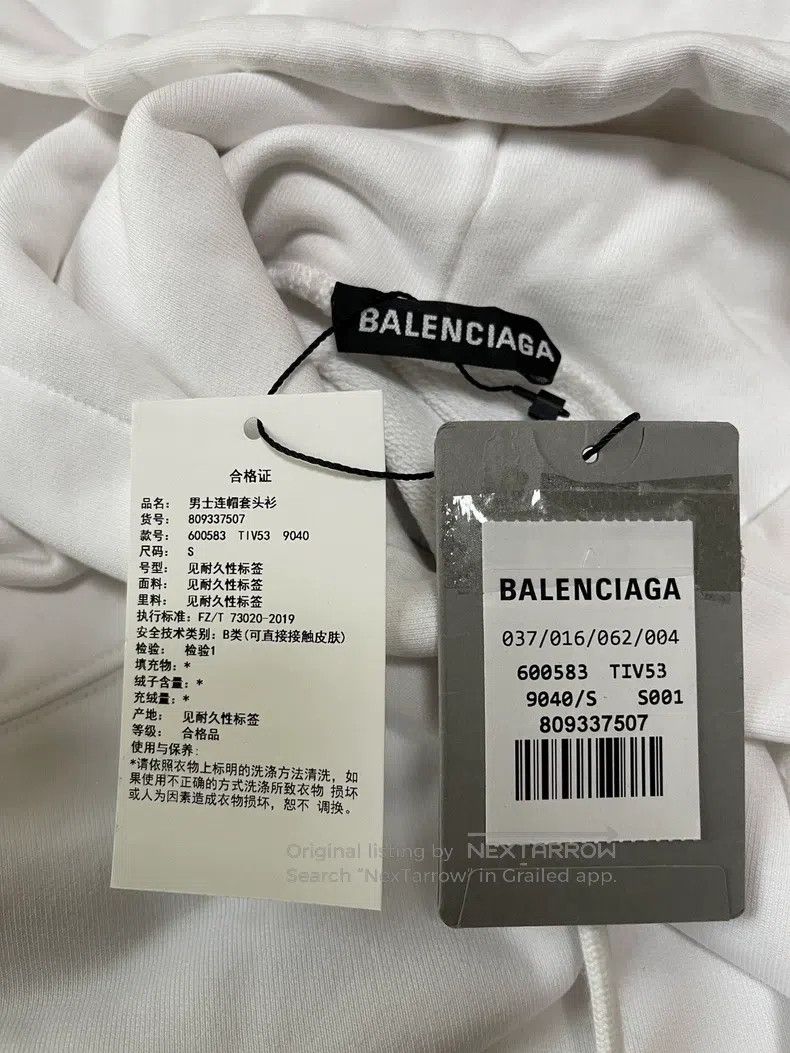 Balenciaga Balenciaga Classic Coke Logo Hooded Sweatshirt Size US S / EU 44-46 / 1 - 4 Thumbnail