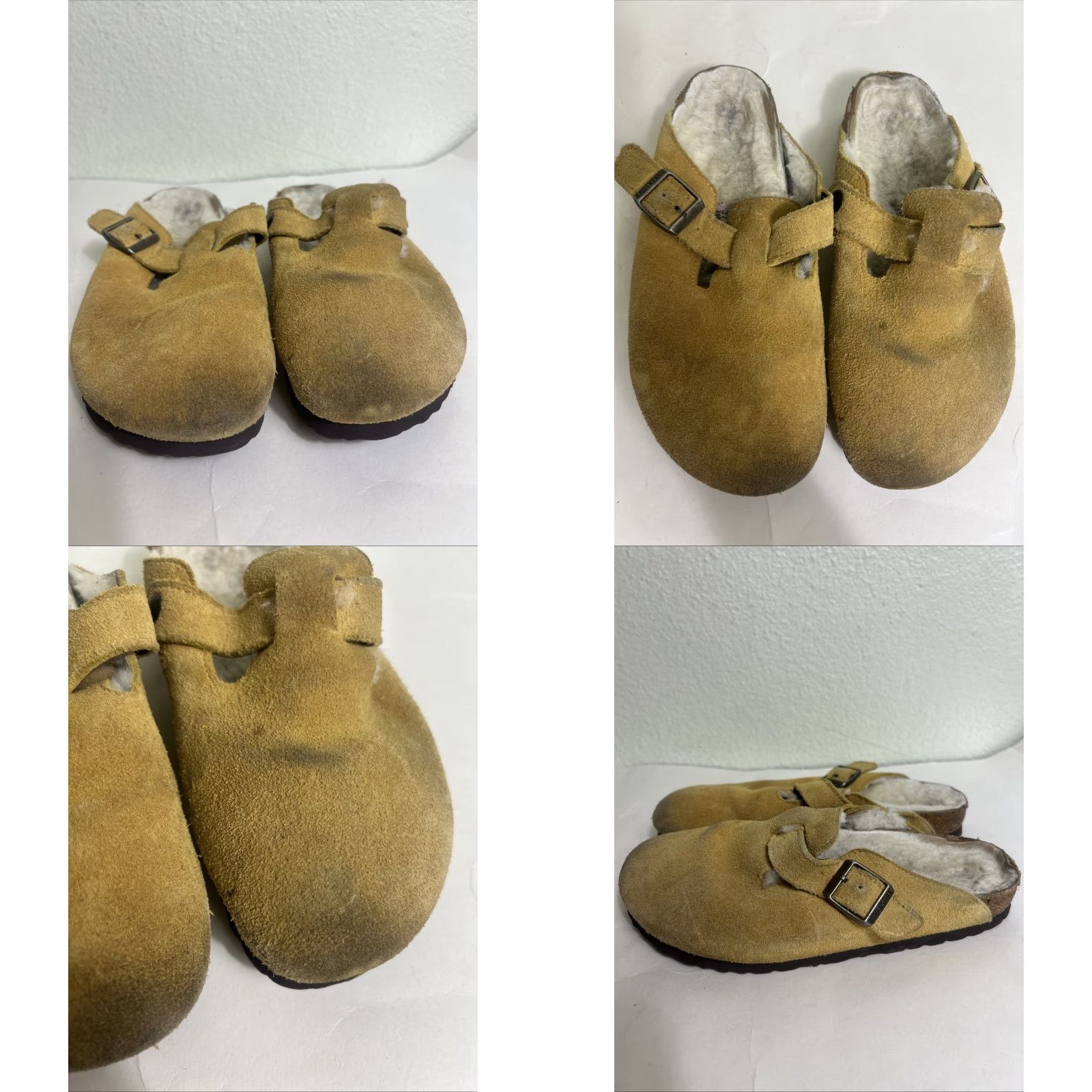 Birkenstock Birkenstock Boston Shearling Women Clog Suede Yellow Slip On 6 37 Sheepskin Size US 6 / IT 36 - 8 Thumbnail
