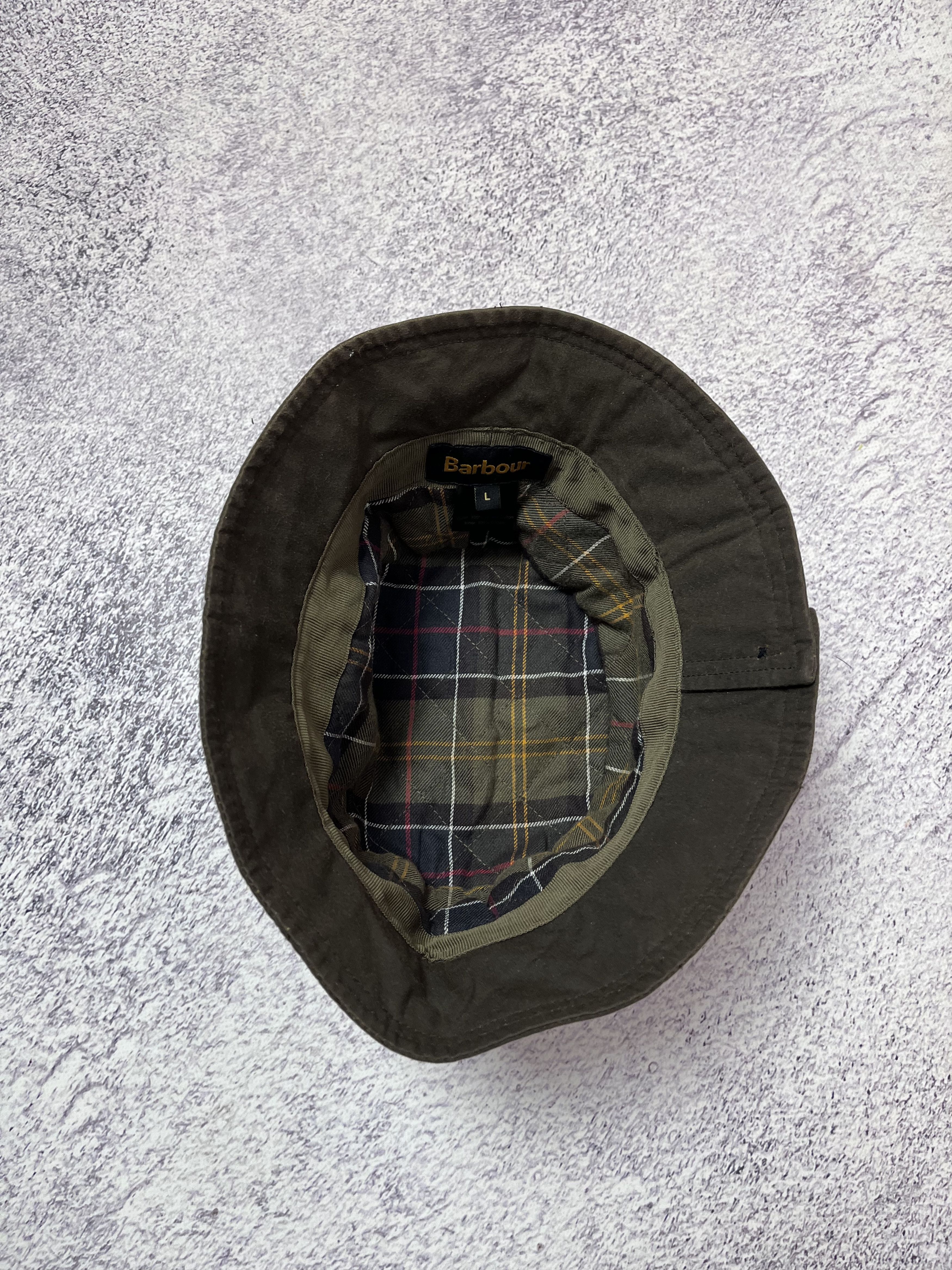 Barbour × Vintage Vinathe unisex headdress Barbour wax size L Size ONE SIZE - 6 Thumbnail
