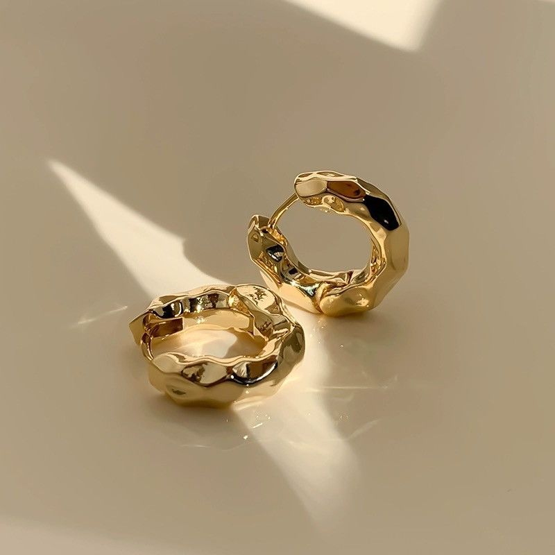 Other Chunky Small Gold Hoop Earrings for Women Size ONE SIZE - 2 Thumbnail