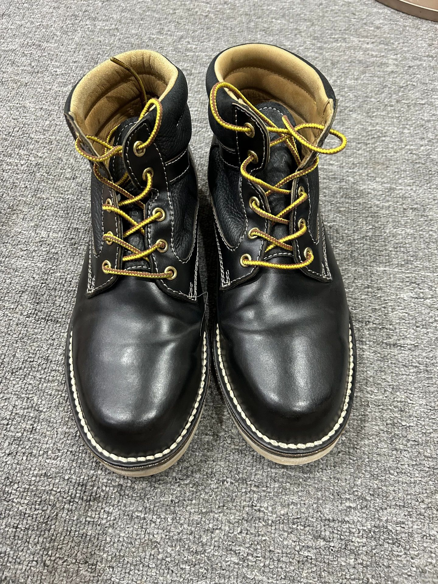 Vintage Black Leather Lace-Up Boots Size 7 Size US 7 / EU 40 - 1 Thumbnail