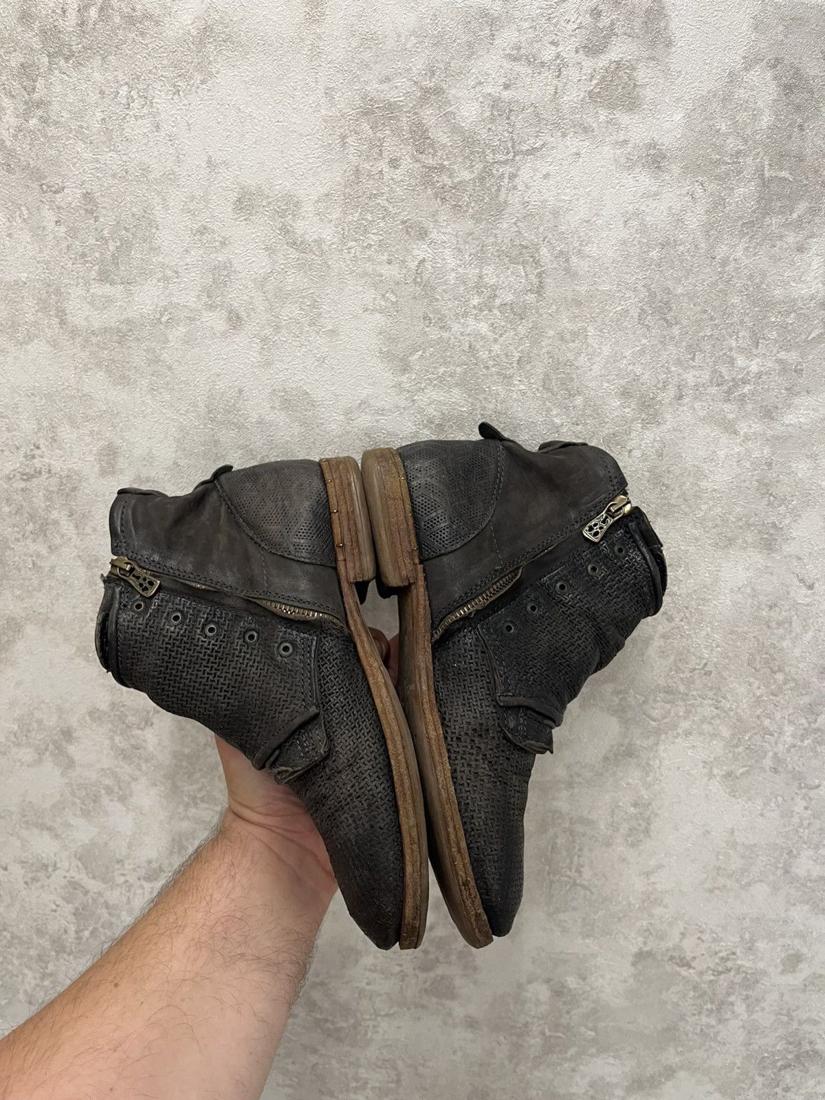 A.S.98 A.S.98 Airstep Combat Buckle Pattern Ankle Boots US8,5 Size US 8.5 / IT 38.5 - 7 Thumbnail